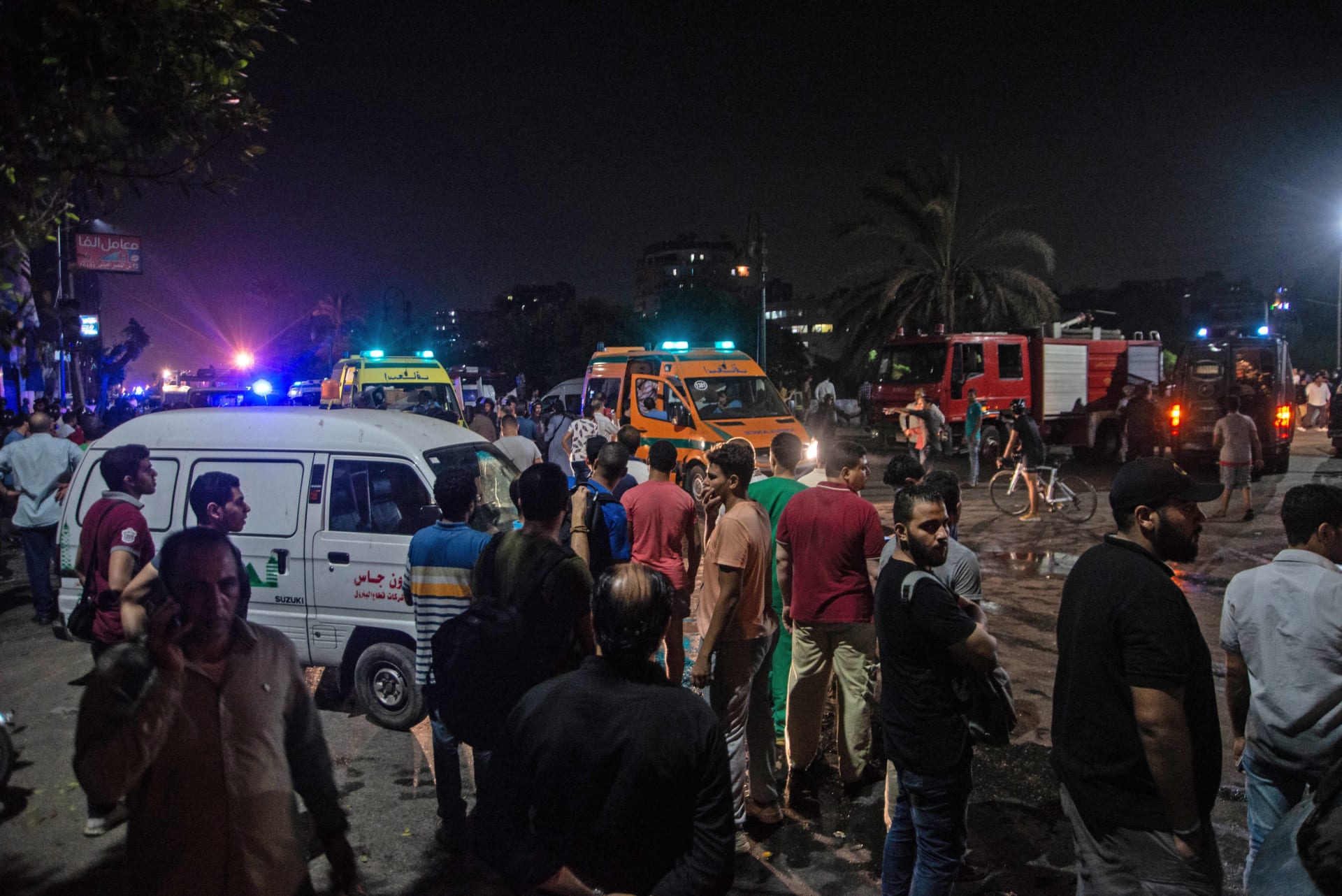 بالصور.. آثار تفجير "معهد الأورام" المتسبب في مقتل 20 شخصا في مصر