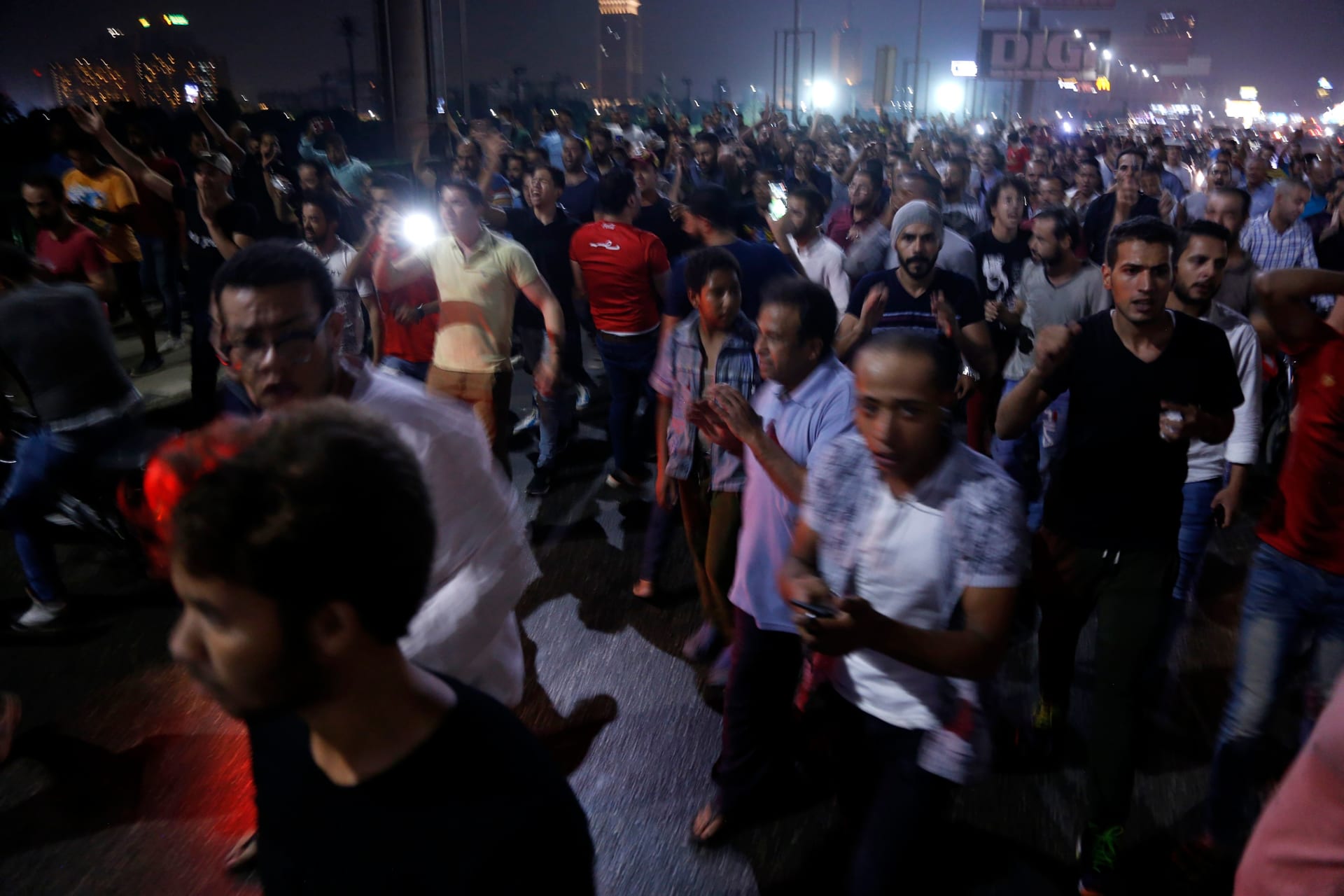 مظاهرات في ميدان التحرير ضد الرئيس المصري عبدالفتاح السيسي
