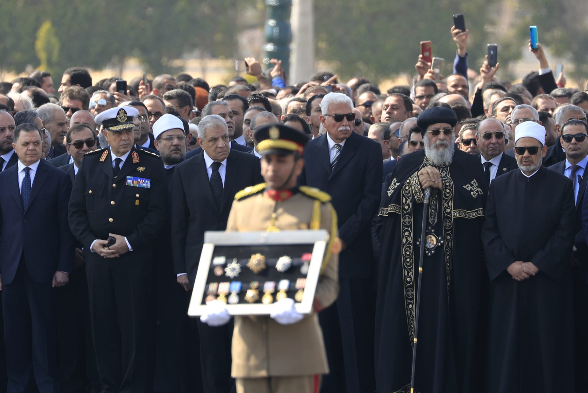 مراسم جنازة الرئيس المصري الأسبق حسني مبارك