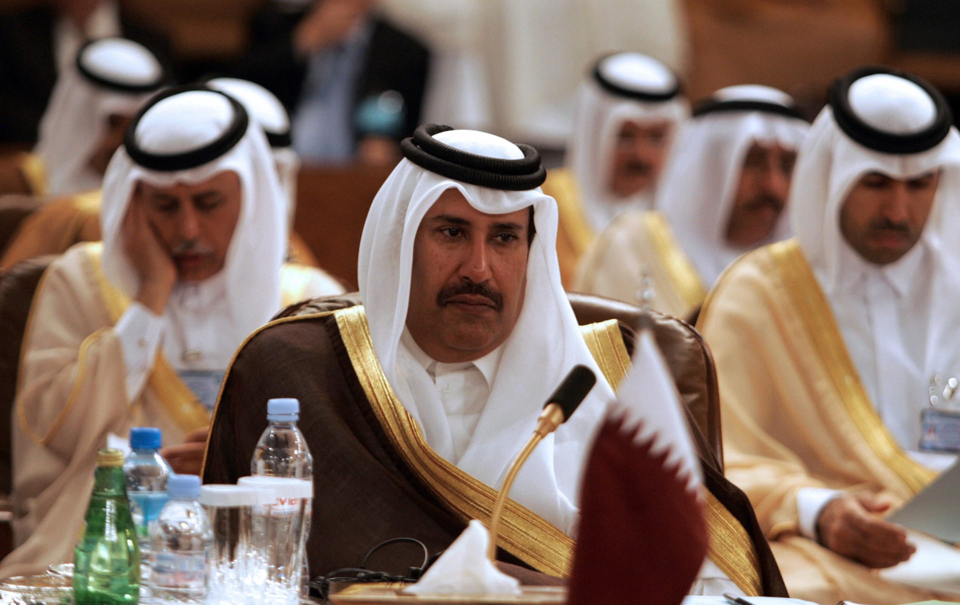 صورة أرشيفية لرئيس الوزراء القطري الاسبق، حمد بن جاسم العام 2007