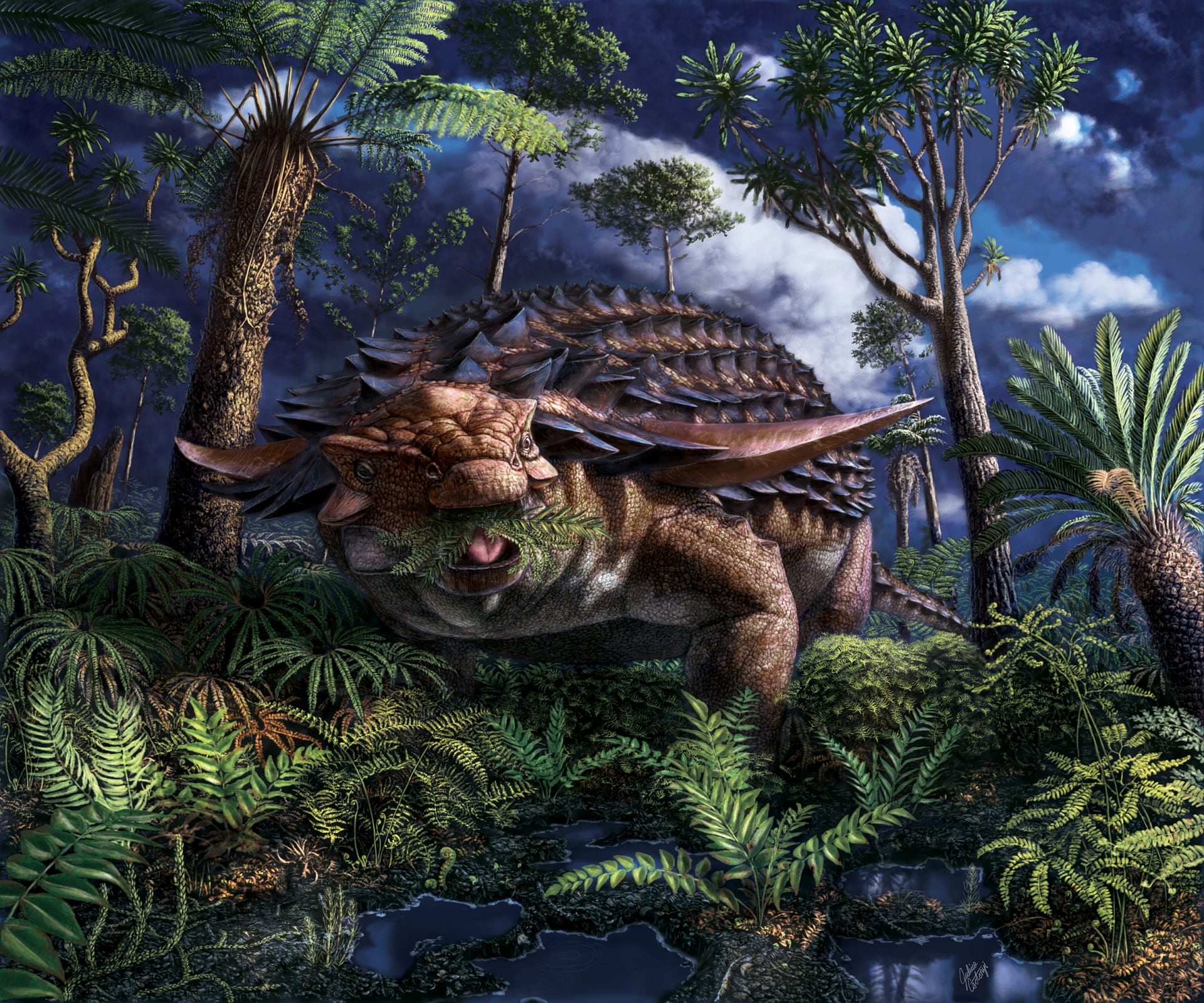 ما كانت وجبته الأخيرة؟ الكشف عن محتويات معدة ديناصور عمره 110 مليون عام 