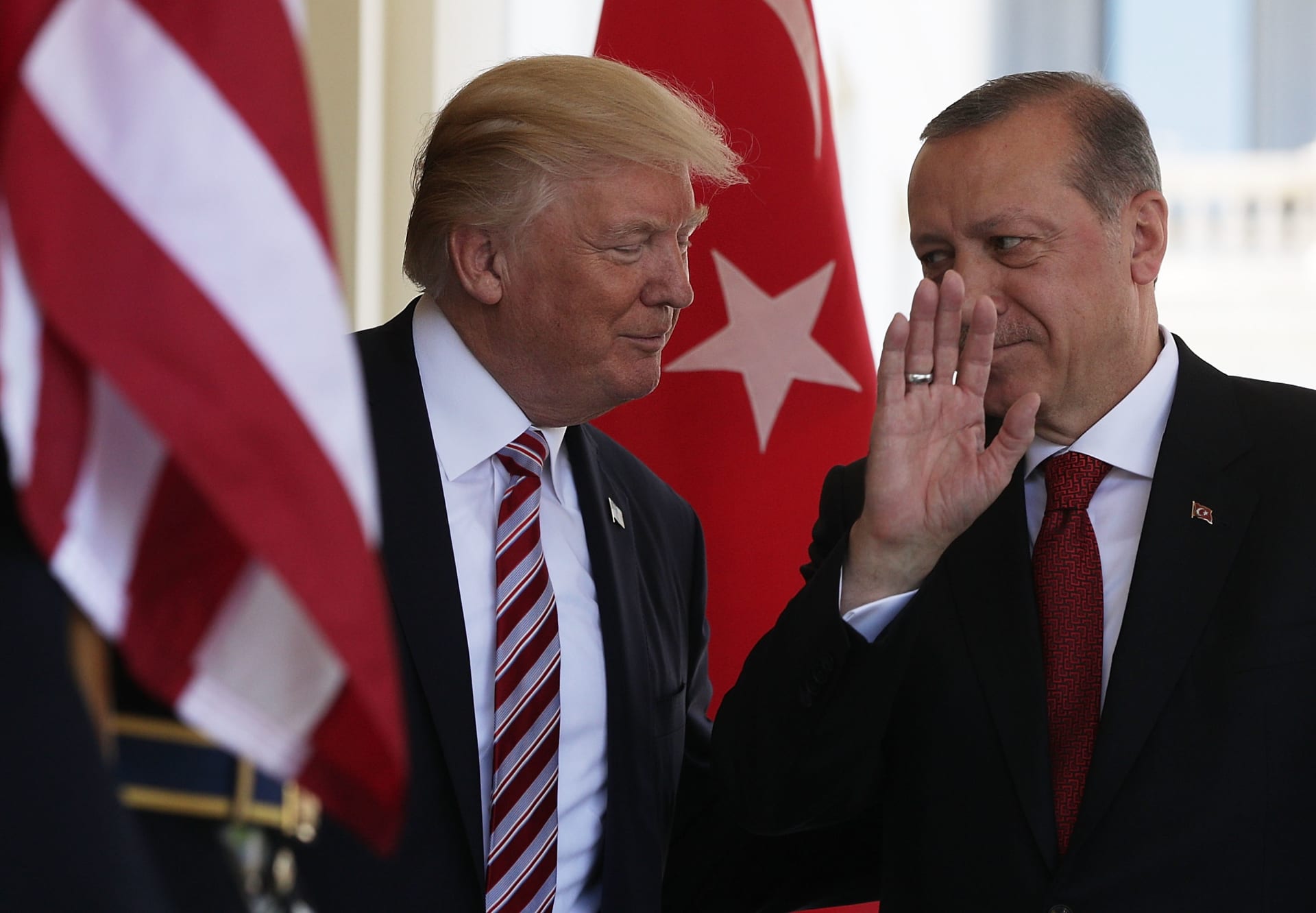 صورة ارشيفية من زيارة أردوغان لأمريكا ولقاء ترامب العام 2017
