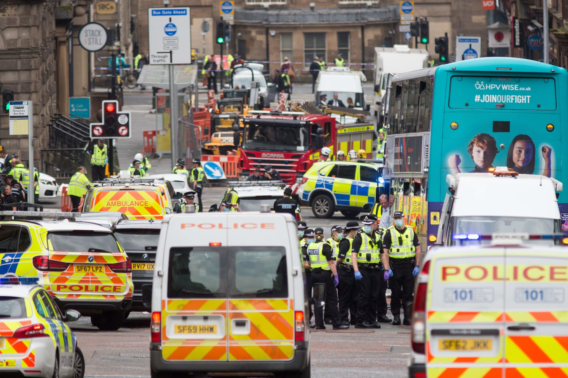 الشرطة الاسكتلندية تعلن احتواء حادث طعن في وسط مدينة غلاسكو