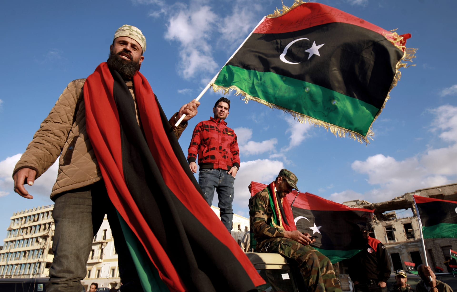 مظاهرات في بنغازي بعد فترة قصيرة احتجاجات طرابلس