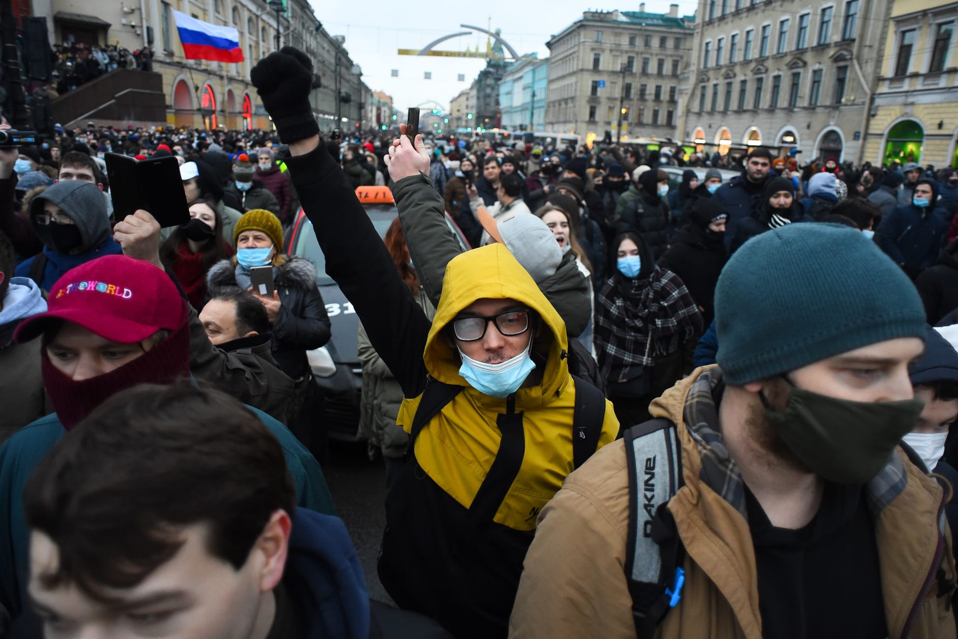 احتجاجات روسيا.. إدانة أمريكية وأوروبية لموجة الاعتقالات والقمع ضد مؤيدي نافالني 