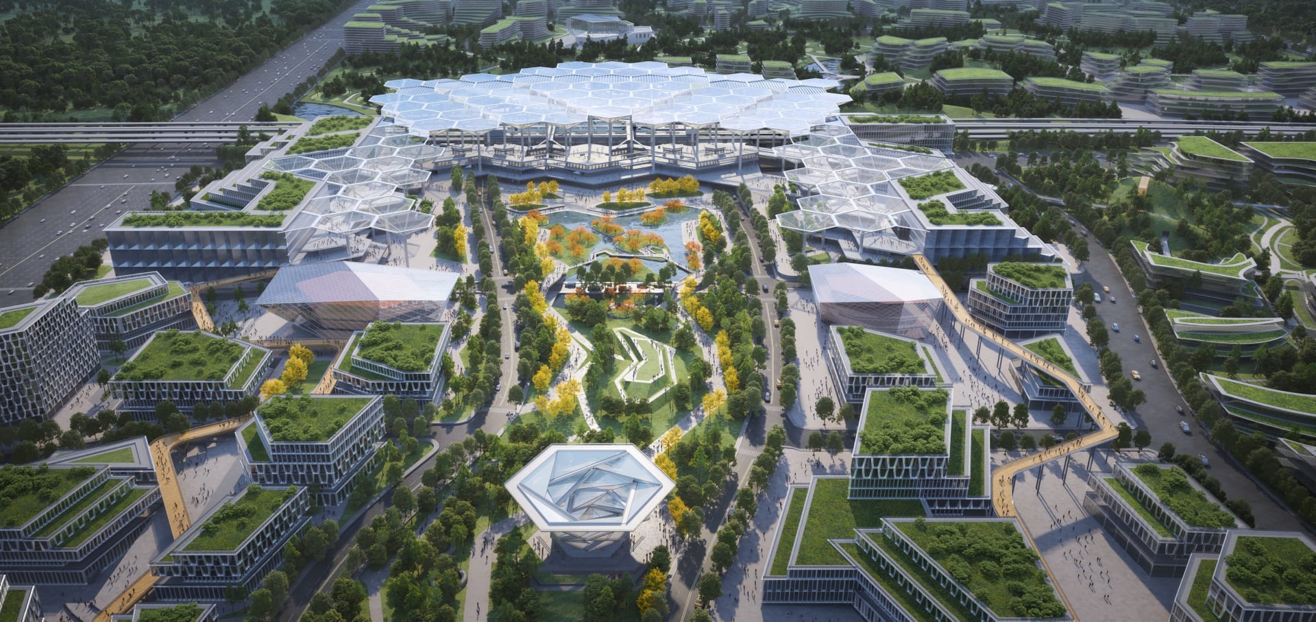 بمبانٍ تشبه حقول الأرز..كيف ستبدو "مدينة المستقبل" الجديدة في الصين؟