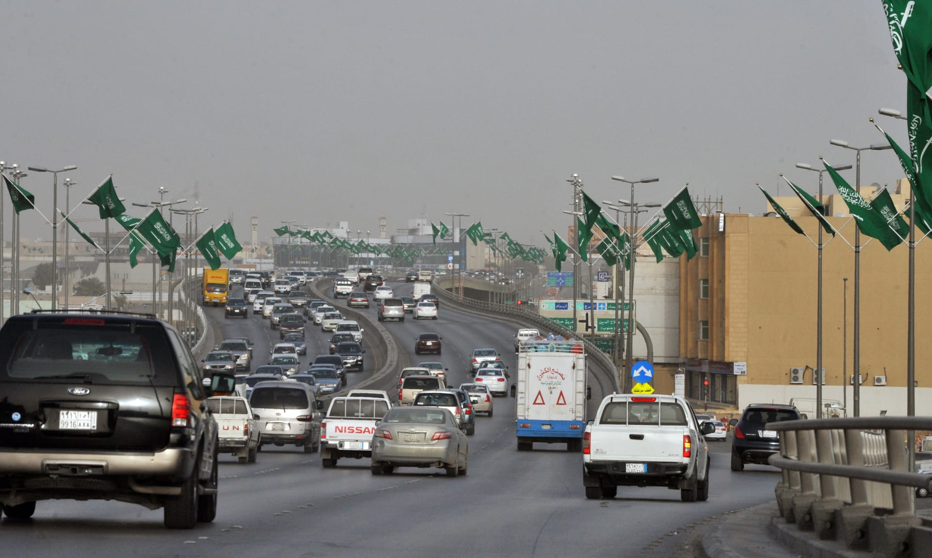 صورة أرشيفية (تعبيرية) من أحد شوارع العاصمة السعودية، الرياض 2011