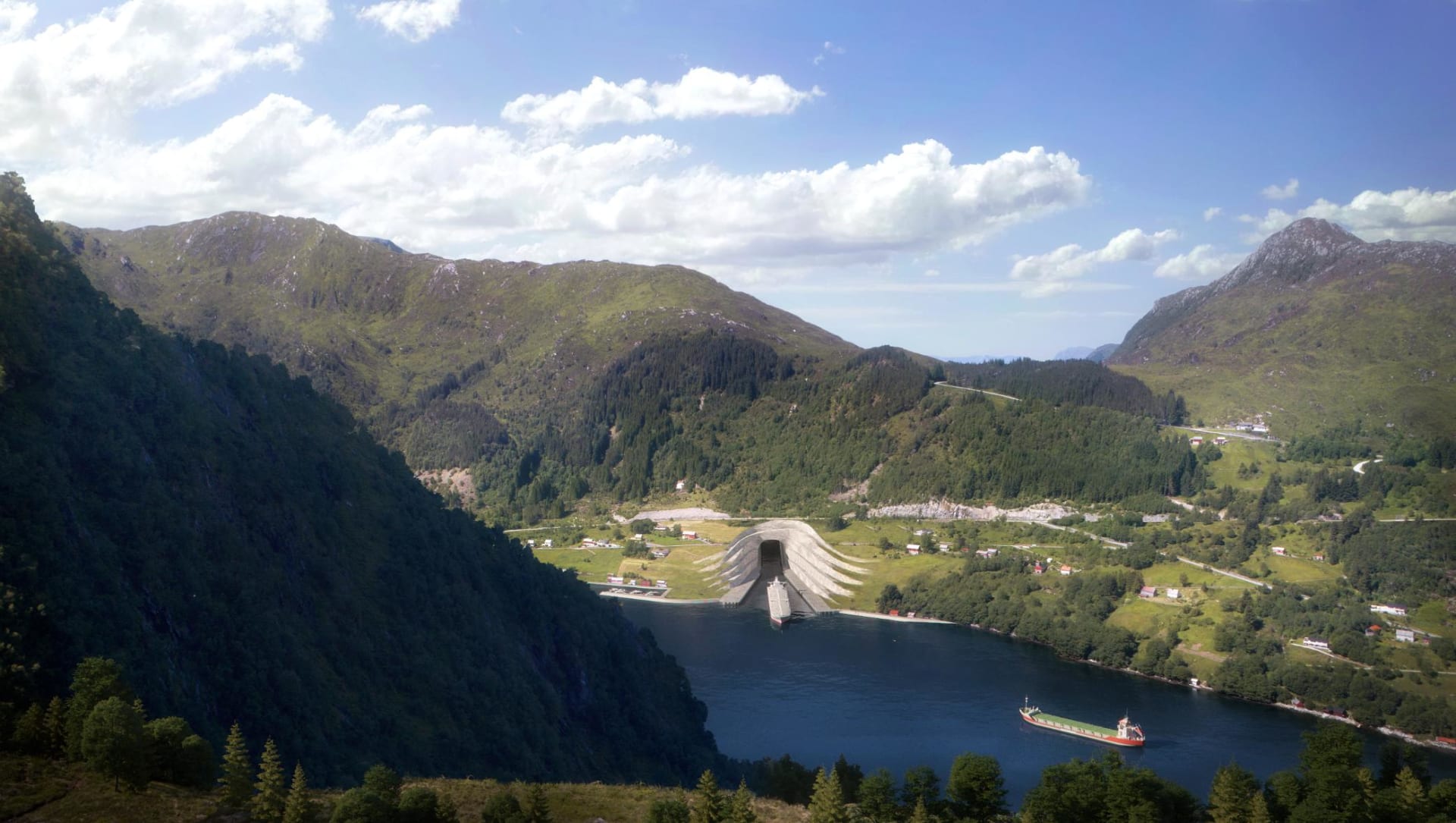 النرويج تبني أول نفق للسفن في العالم تحت الجبال