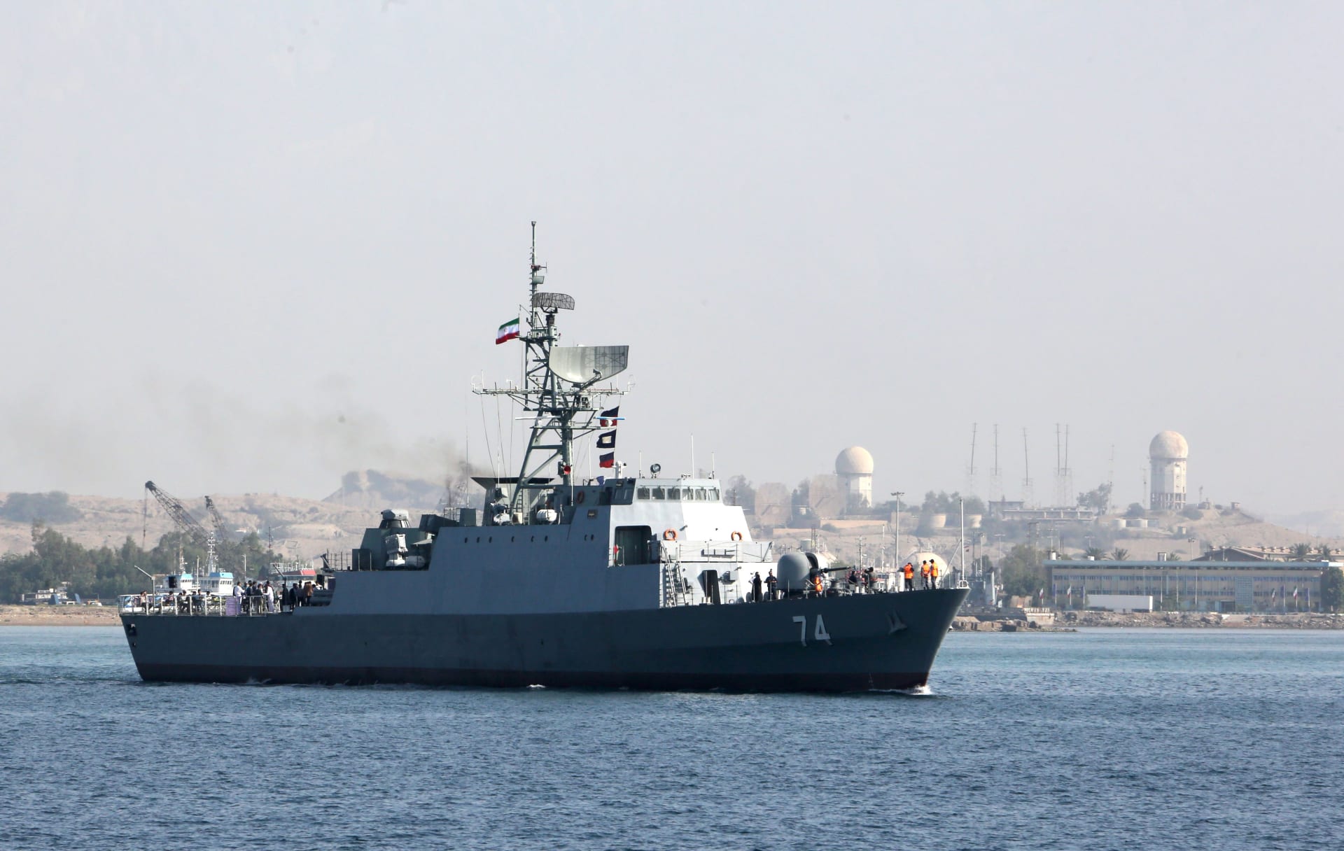 صورة أرشيفية تعبيرية لسفينة تابعة للقوات البحرية الإيرانية 