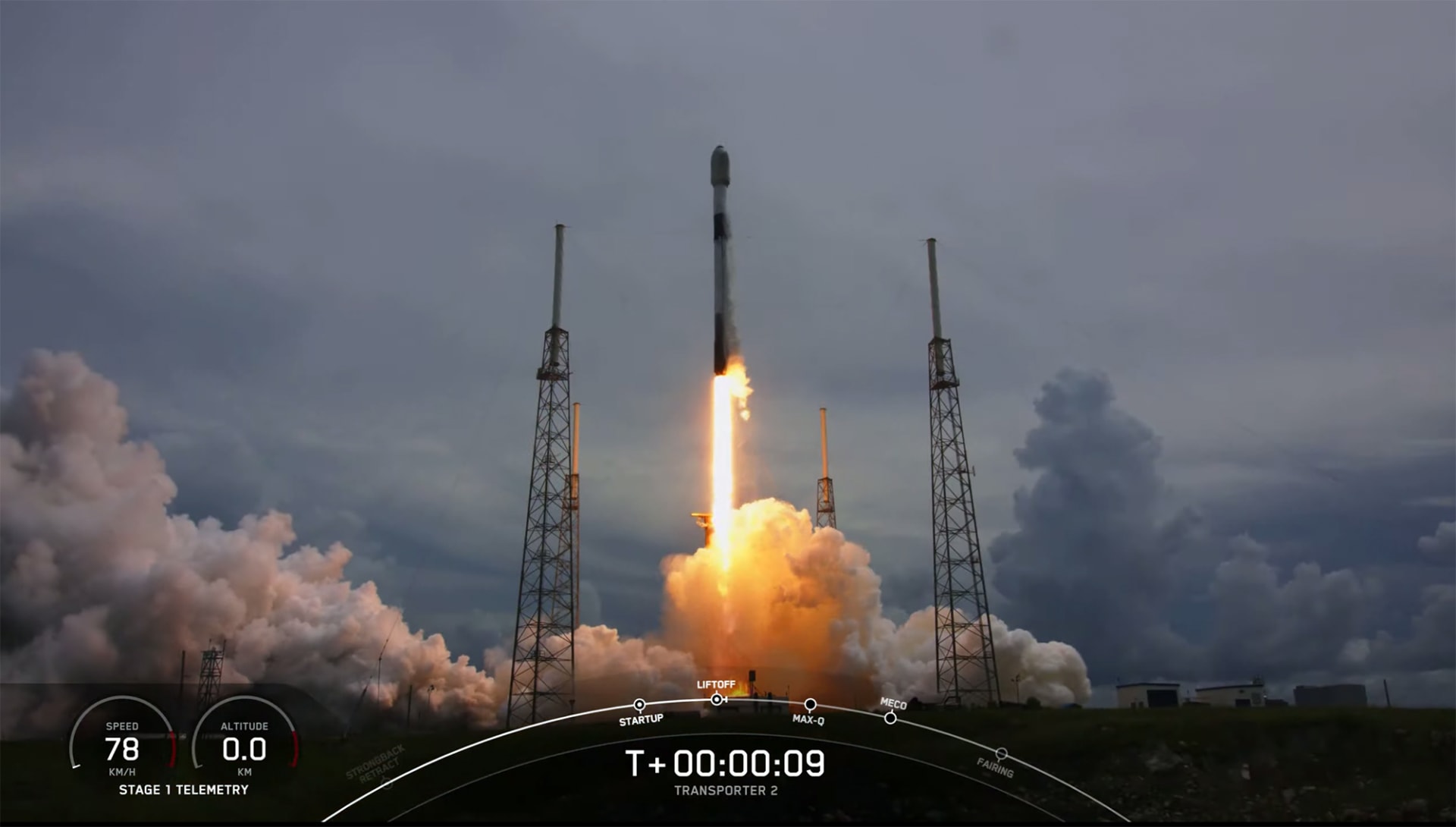 "سبيس إكس" تطلق 88 قمراً صناعياً إلى الفضاء