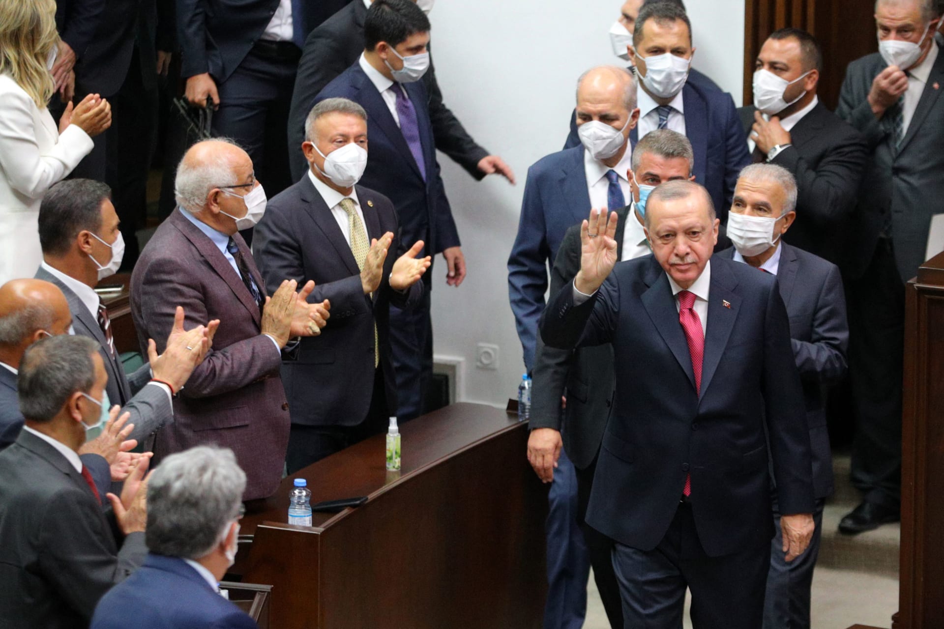 رجب طيب أردوغان في البرلمان التركي