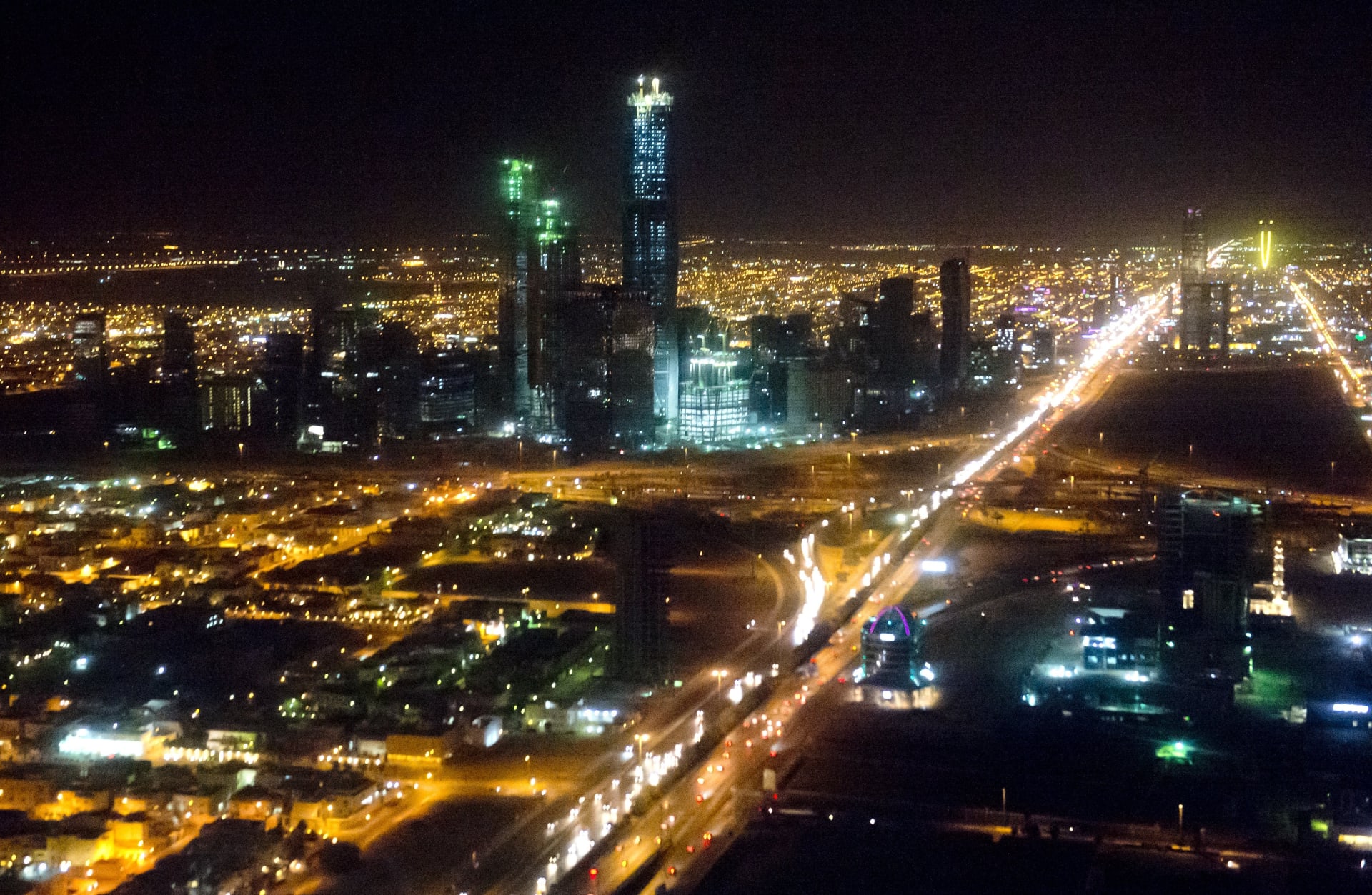 أفق مدينة الرياض، المملكة العربية السعودية، 28 مارس 2014 