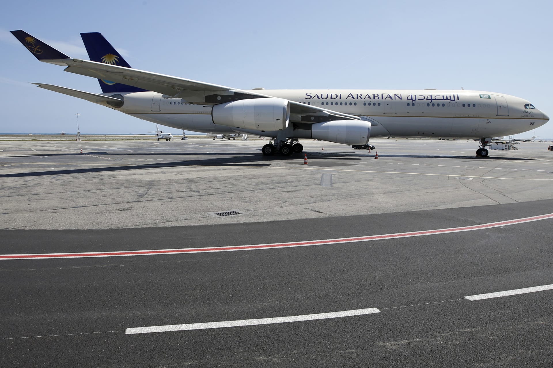 صورة أرشيفية لطائرة تابعة للخطوط الجوية السعودية 