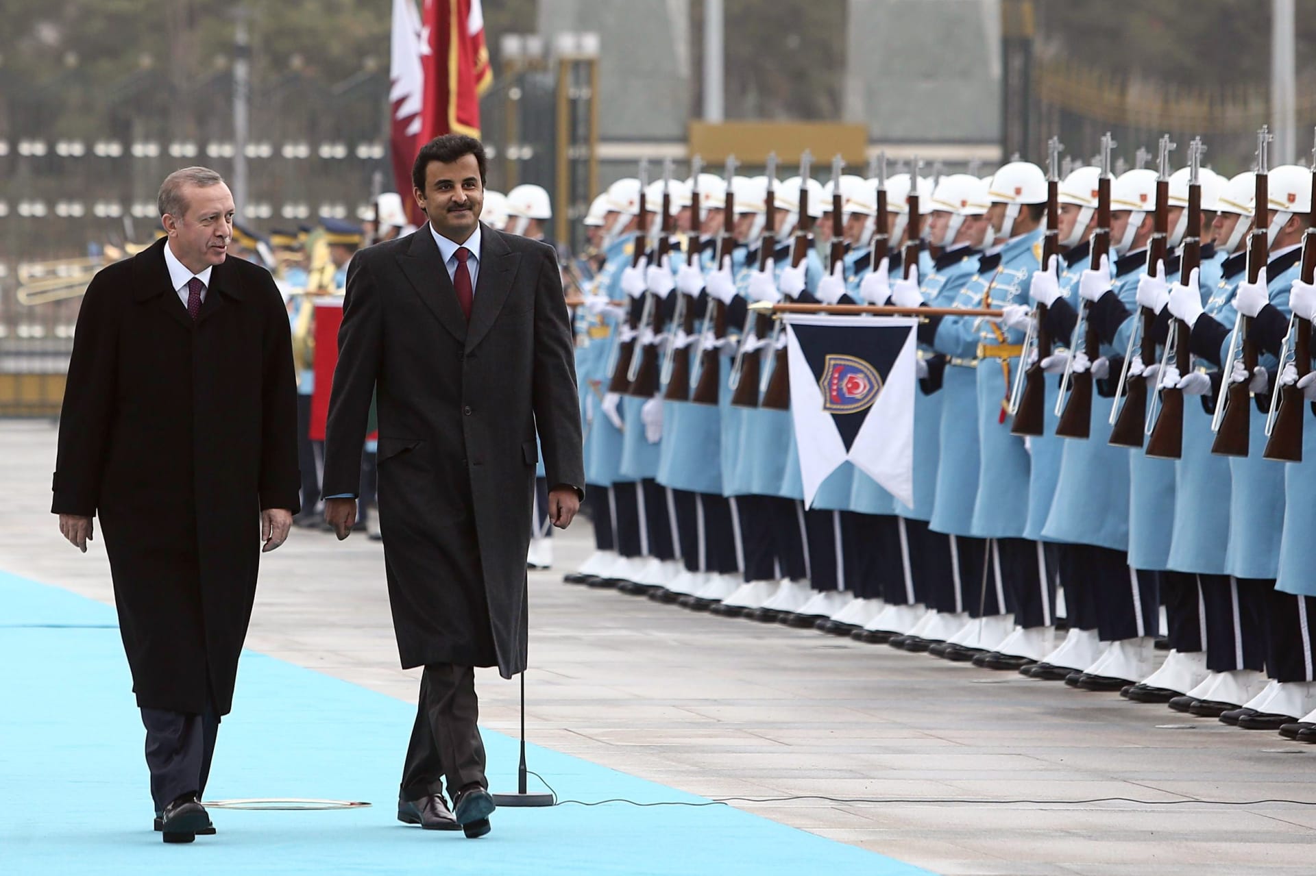 زيارة سابقة لأمير قطر إلى تركيا 