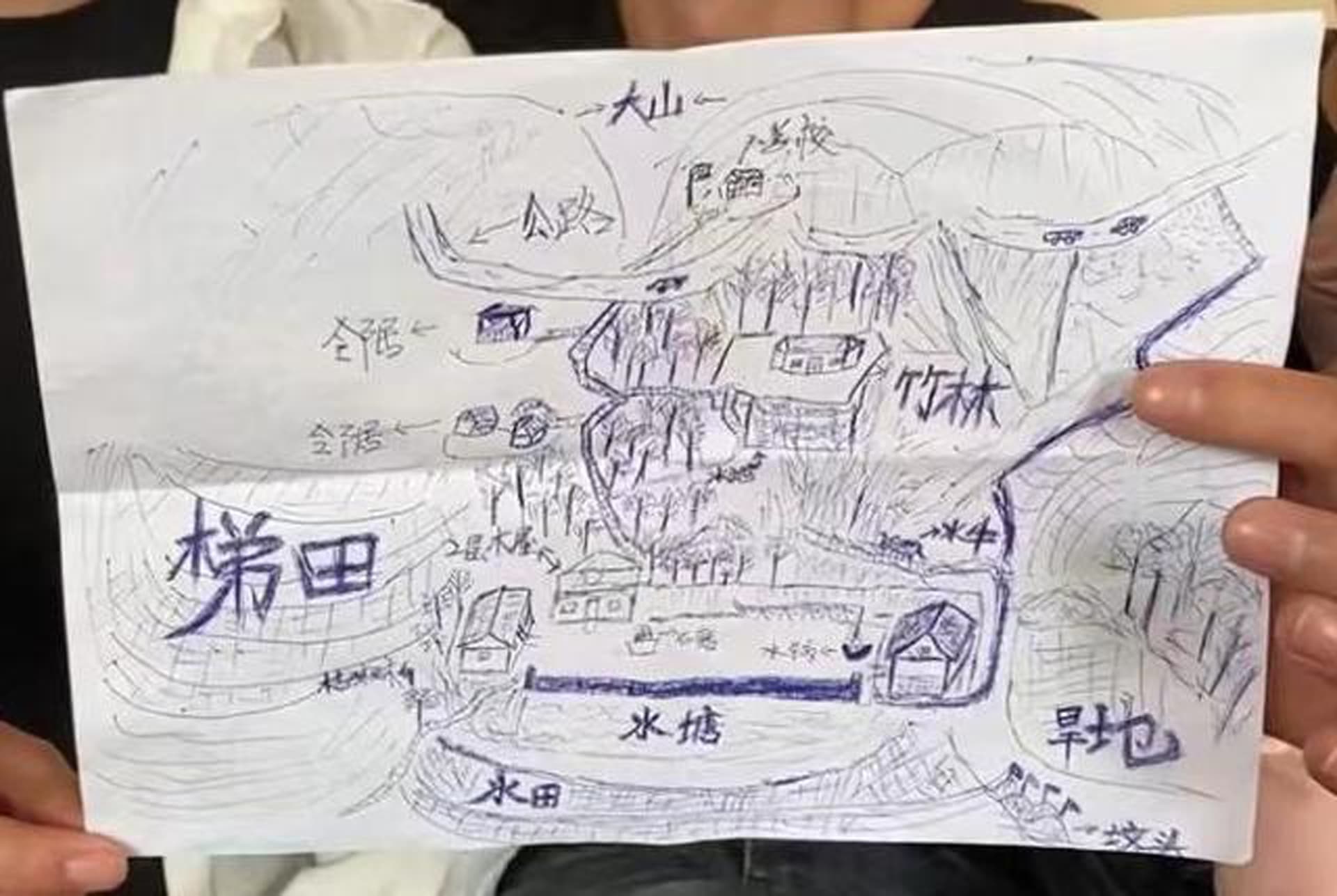 بفضل ذاكرته.. صيني اختُطف وهو طفل يعود لأهله بعد رسمه خريطة قريته