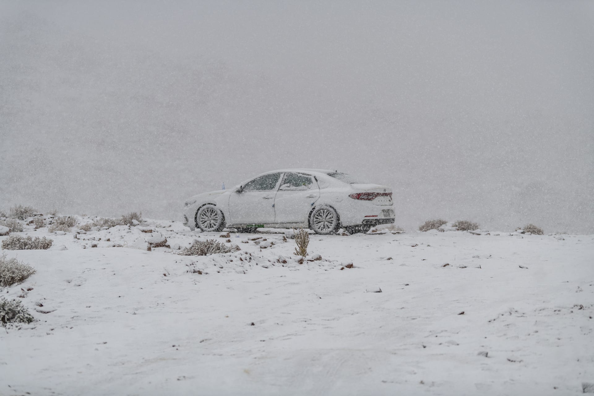 الثلوج في السعودية..جبل اللوز يكتسي برداء ناصع البياض في مشهد يخطف الأنظار
