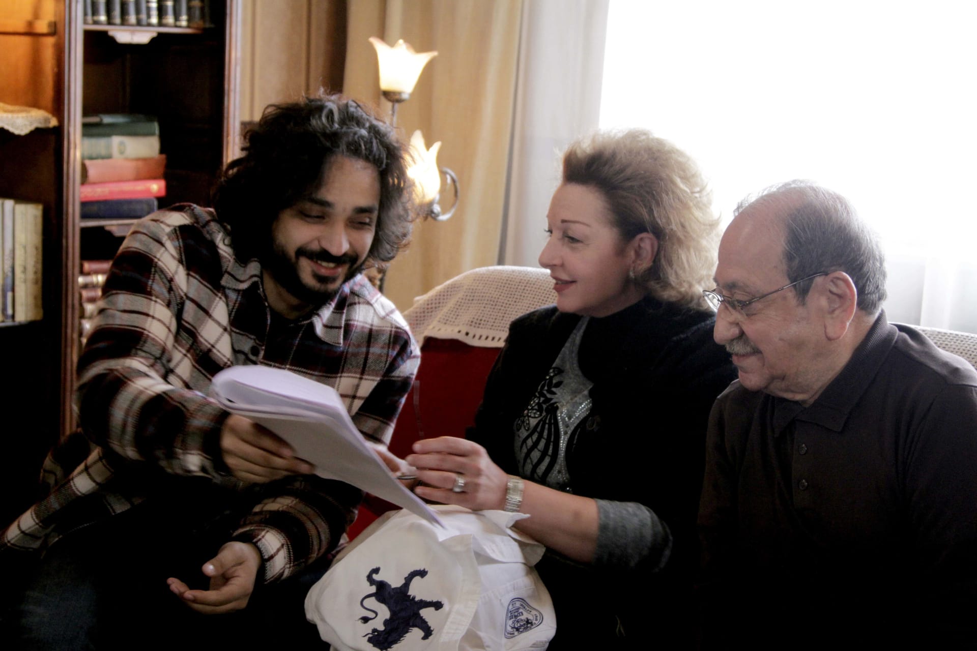 دريد لحام، نادين خوري، والمخرج باسم السلكا