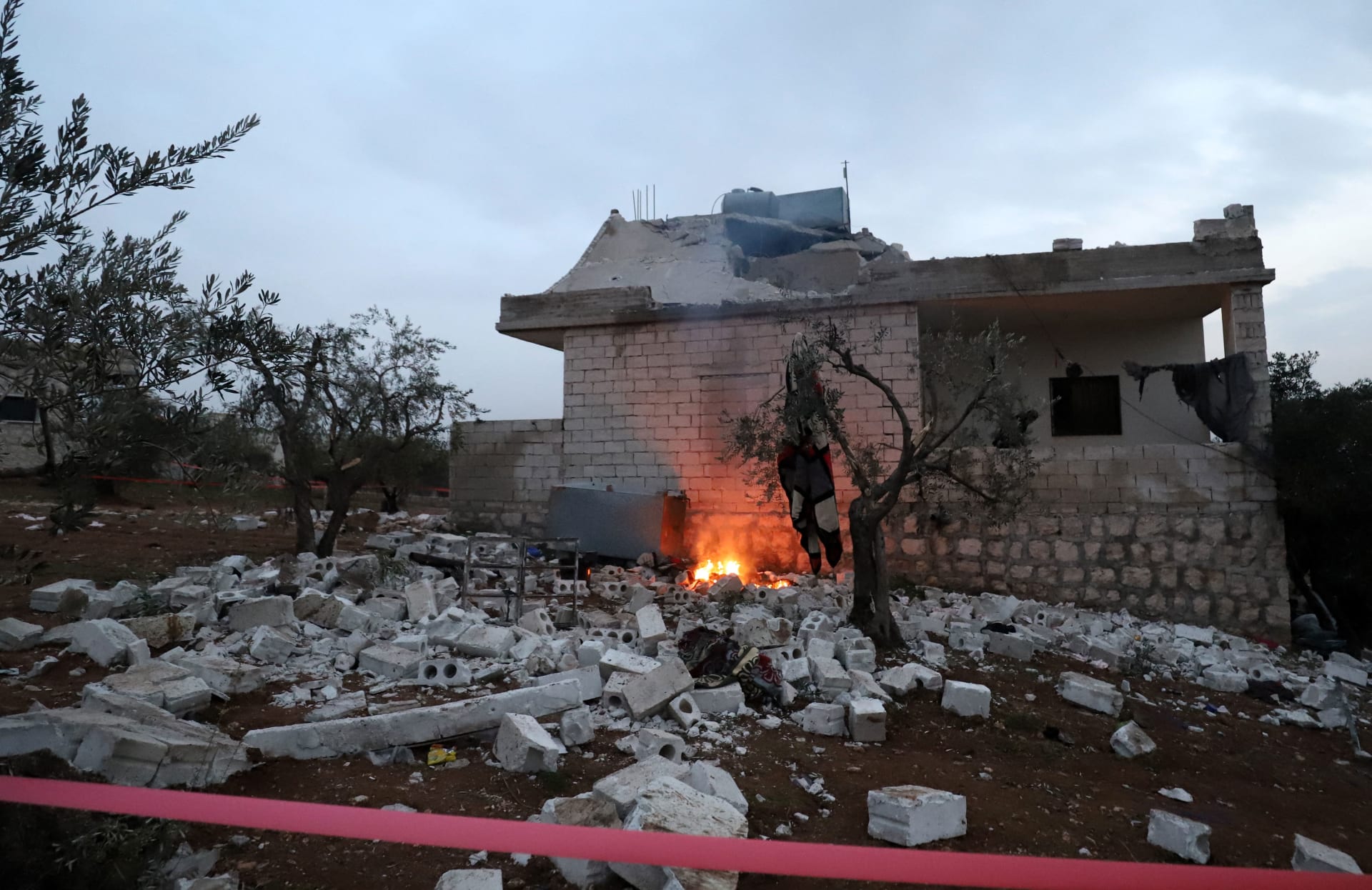المنزل الذي قتل فيه زعيم تنظيم  داعش