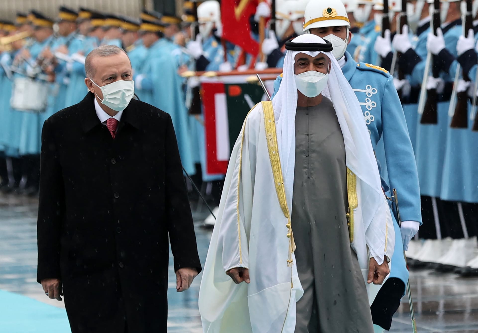 وصول الرئيس التركي إلى الإمارات للمرة الأولى مرة منذ ما يقرب من عقد