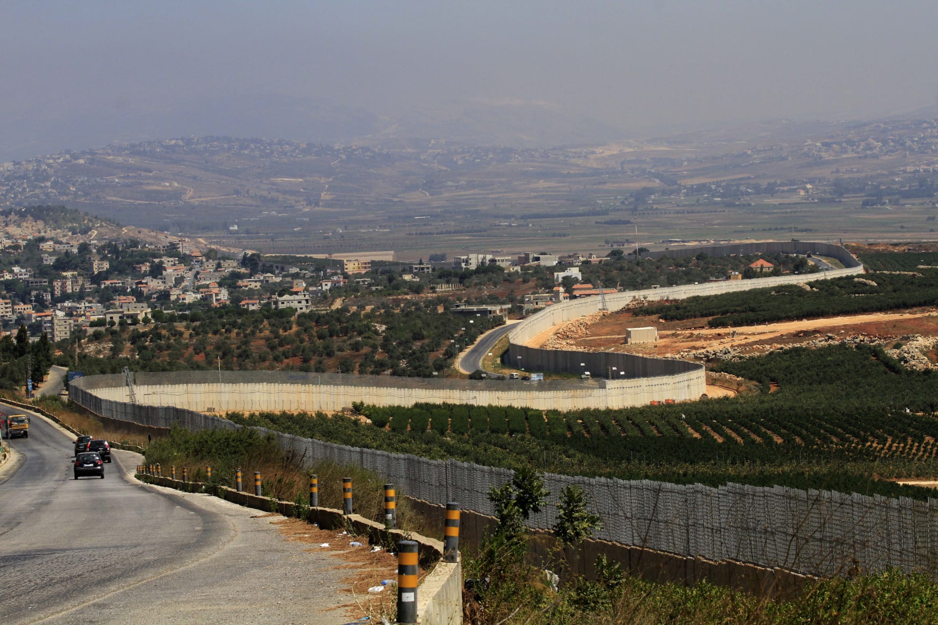 صورة أرشيفية للحدود بين لبنان وإسرائيل 