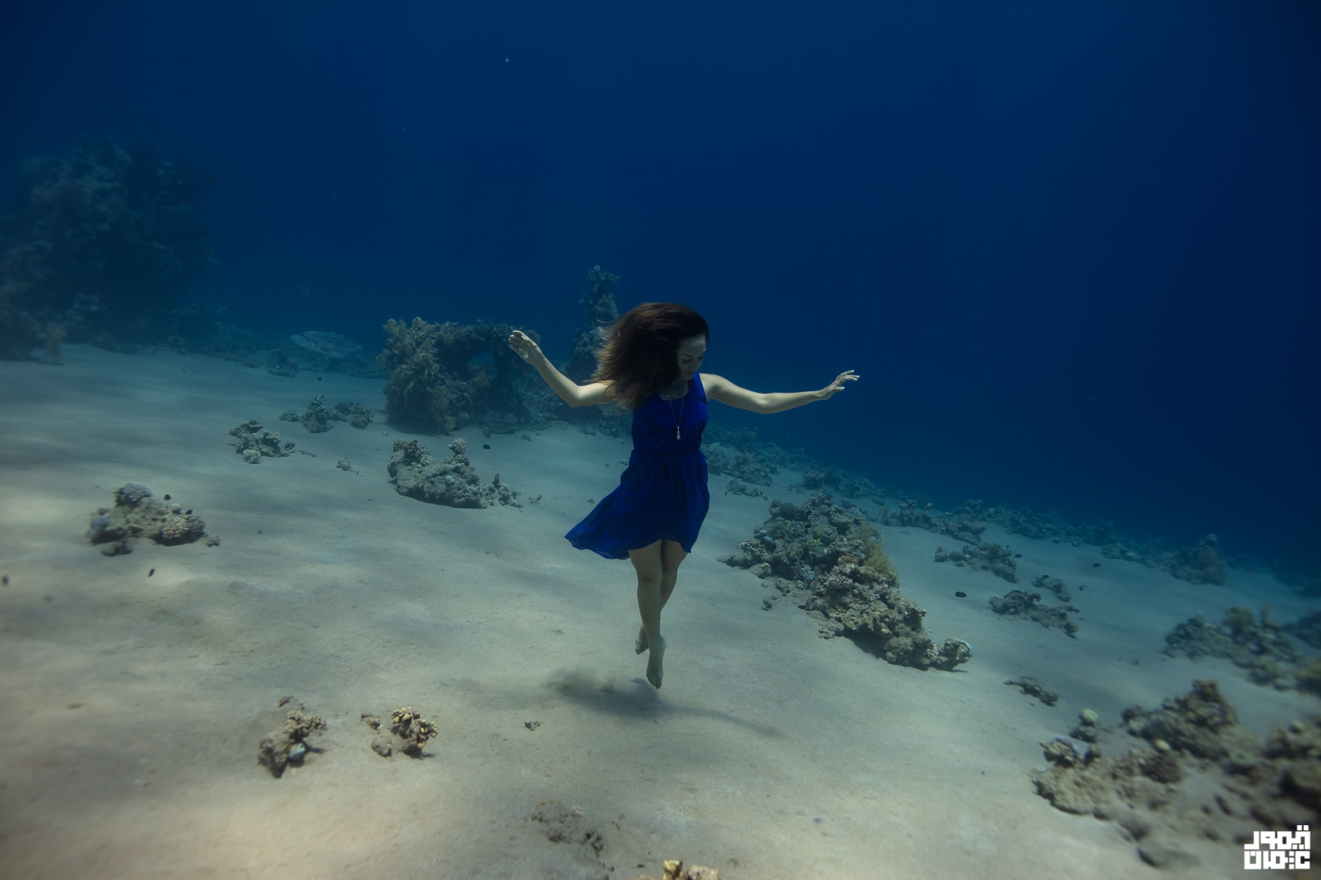 Underwater dancing in Egypt .. an experience "charming" Promotes women's freedom of speech