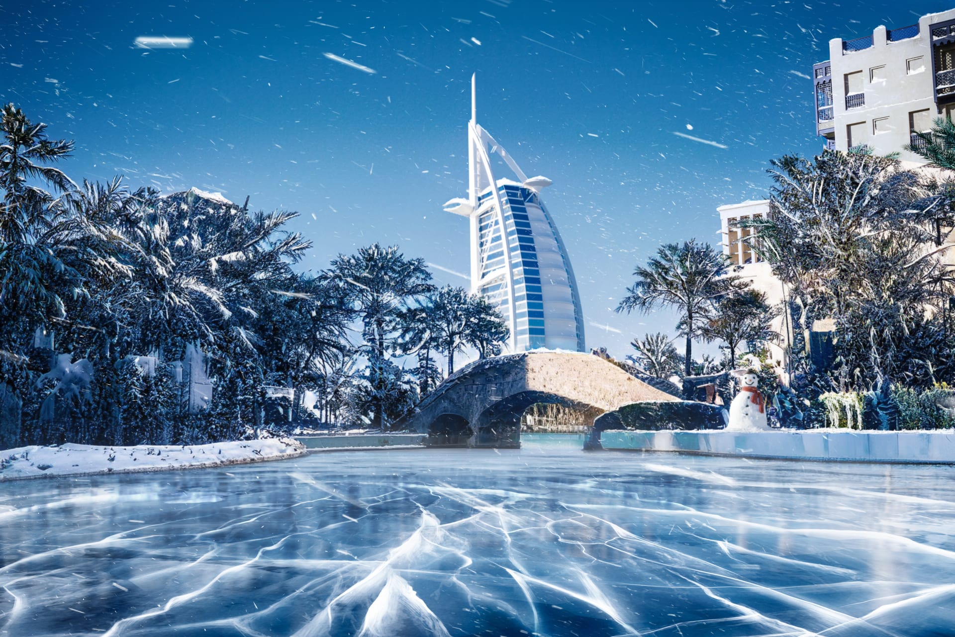 الثلج في دبي.. فنان رقمي يحوّل حلمه إلى تصاميم مذهلة