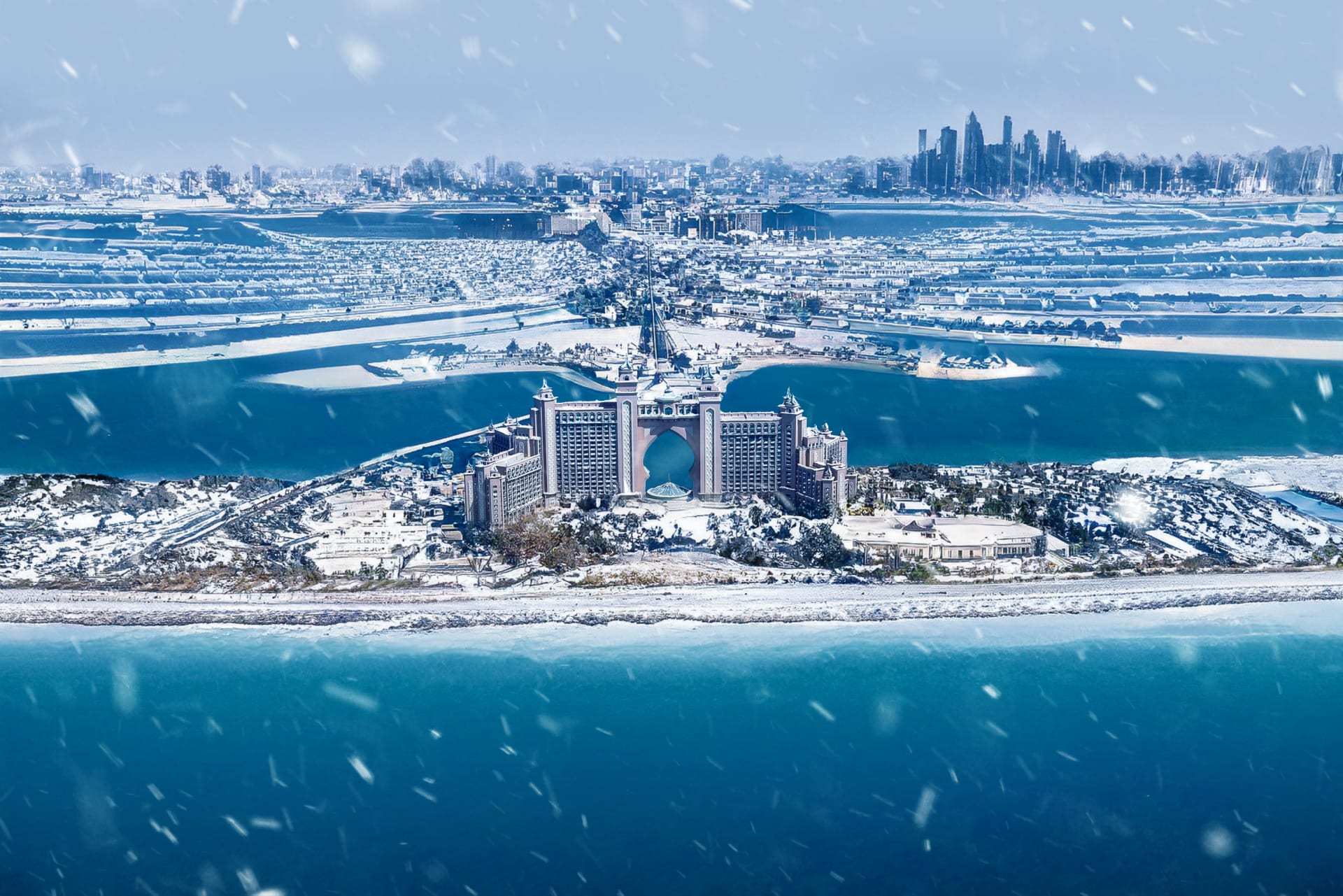 الثلج في دبي.. فنان رقمي يحوّل حلمه إلى تصاميم مذهلة