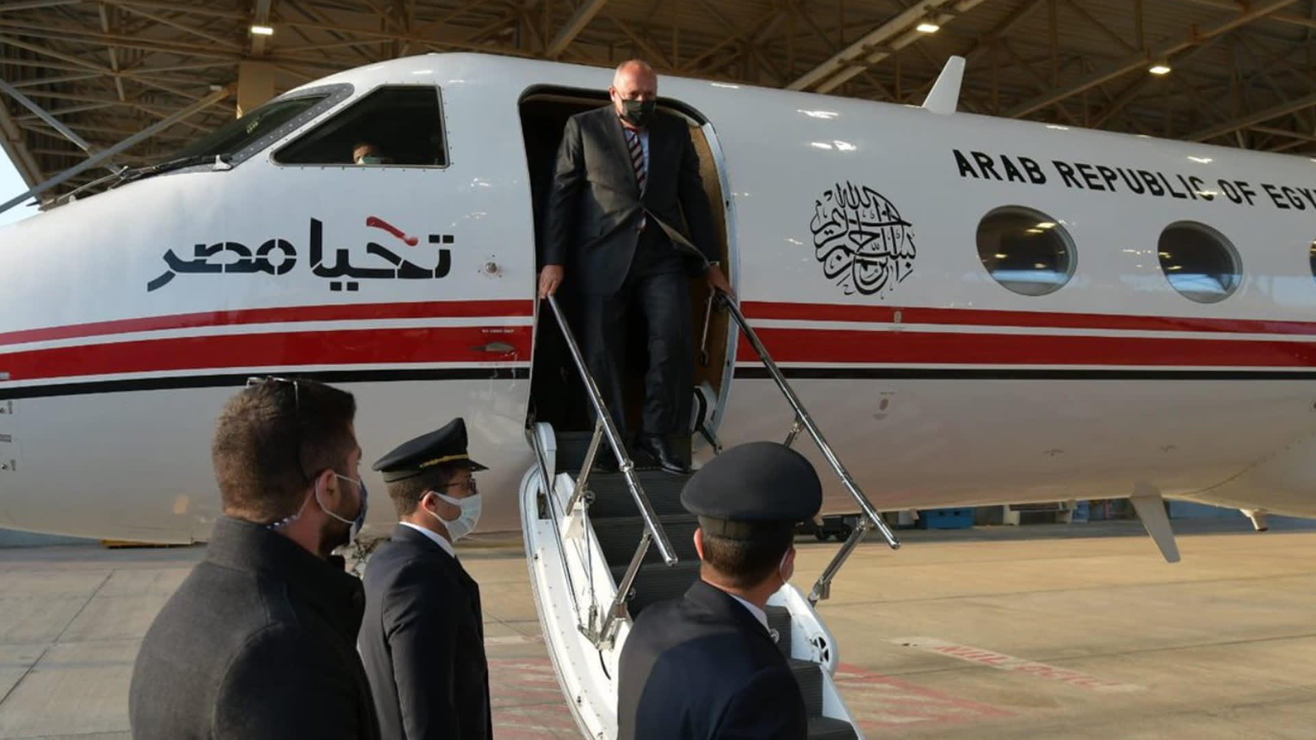وزير الخارجية المصري سامح شكري يصل النقب
