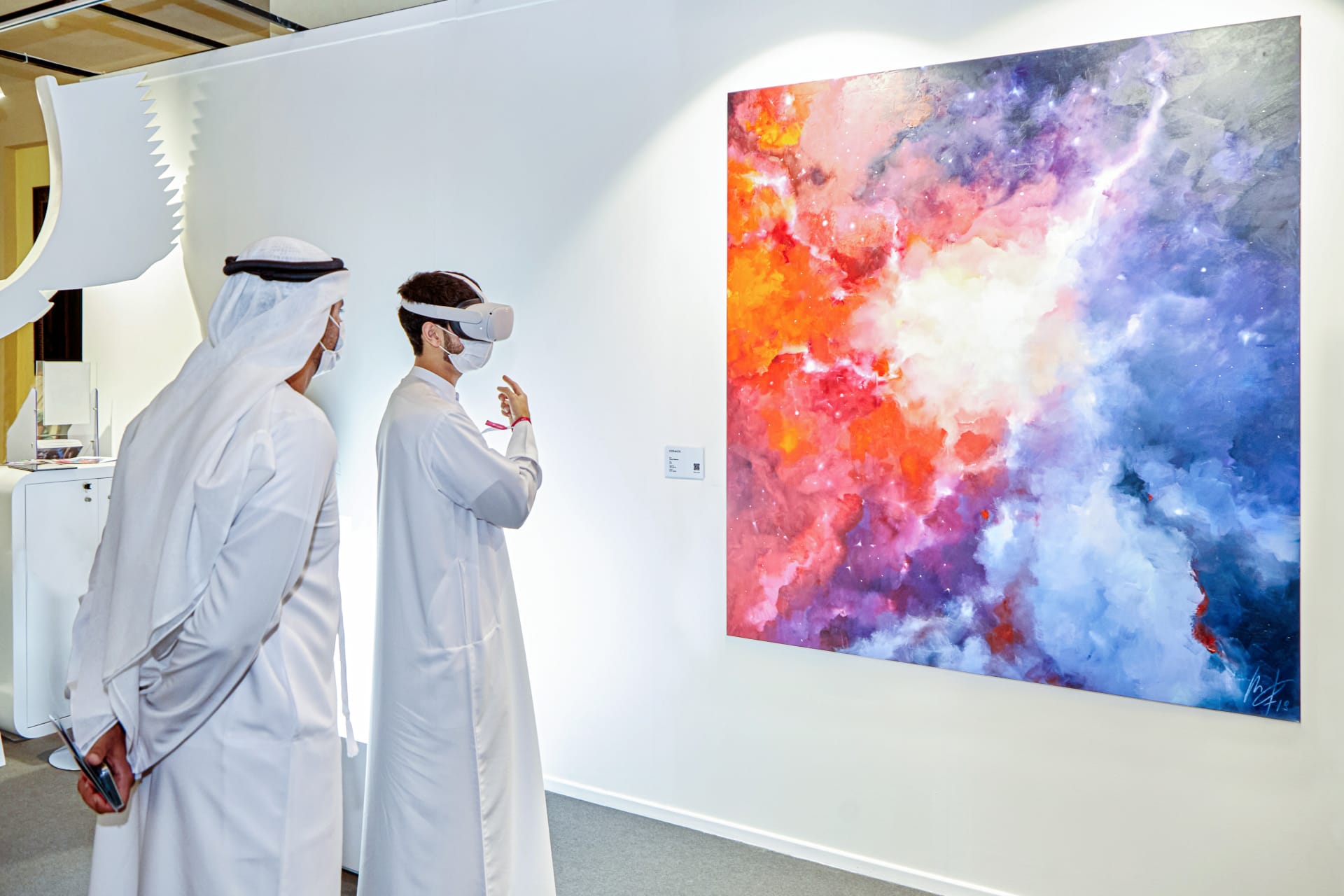 What would space travel look like?  An artist reveals her imagination at an exhibition in Dubai