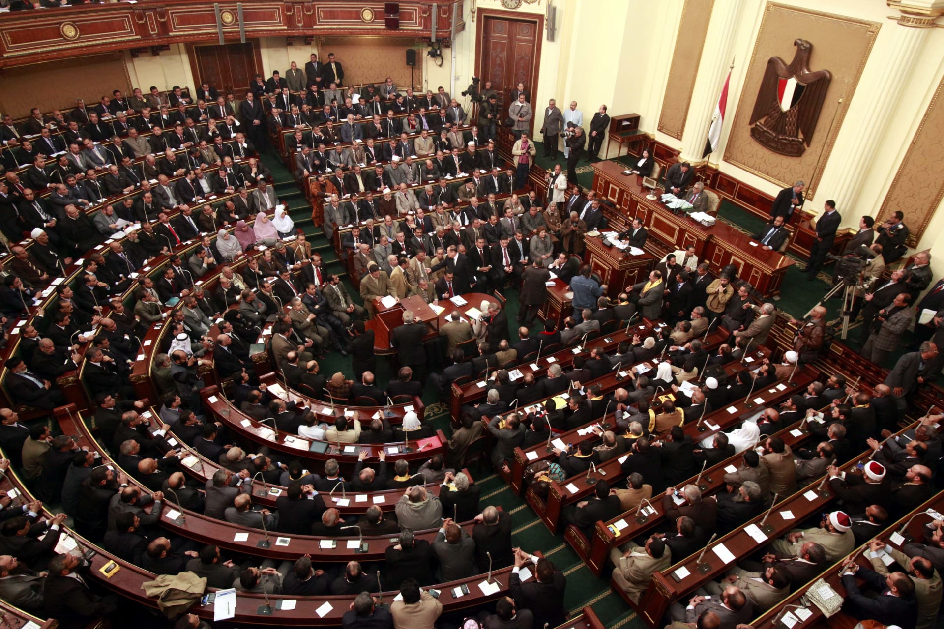 صورة ارشيفية من داخل مجلس النواب المصري 