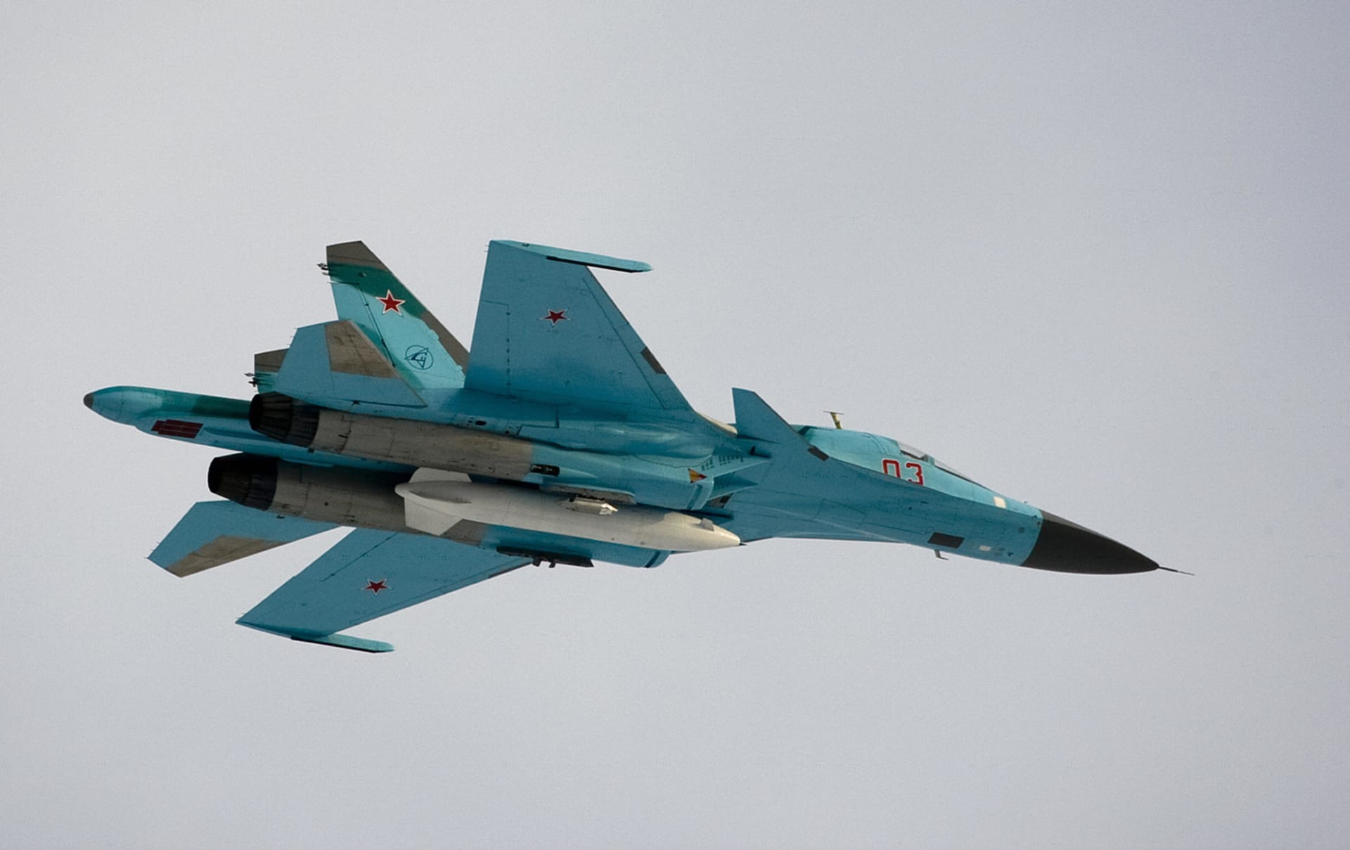 تحطم مقاتلة عسكرية من طراز Su - 34 جنوبي روسيا