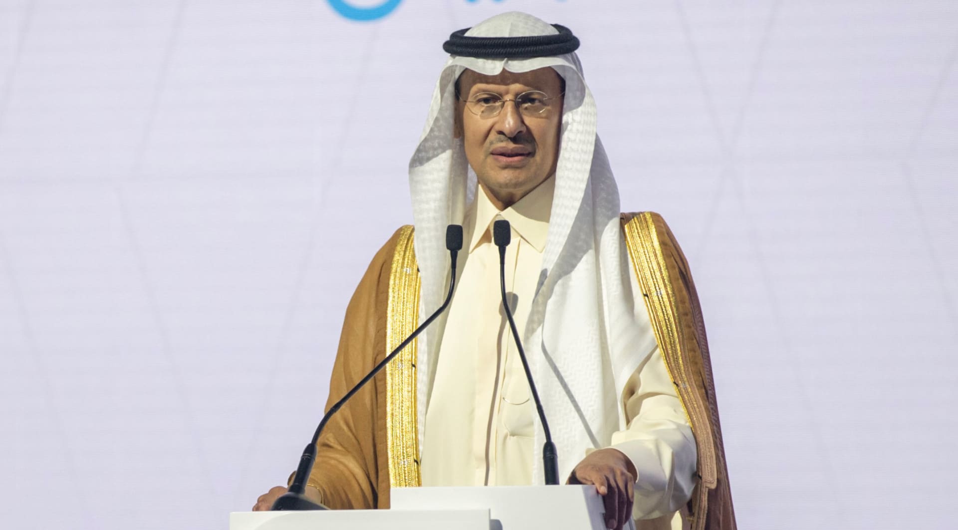 وزير الطاقة السعودي في حفل الافتتاح 