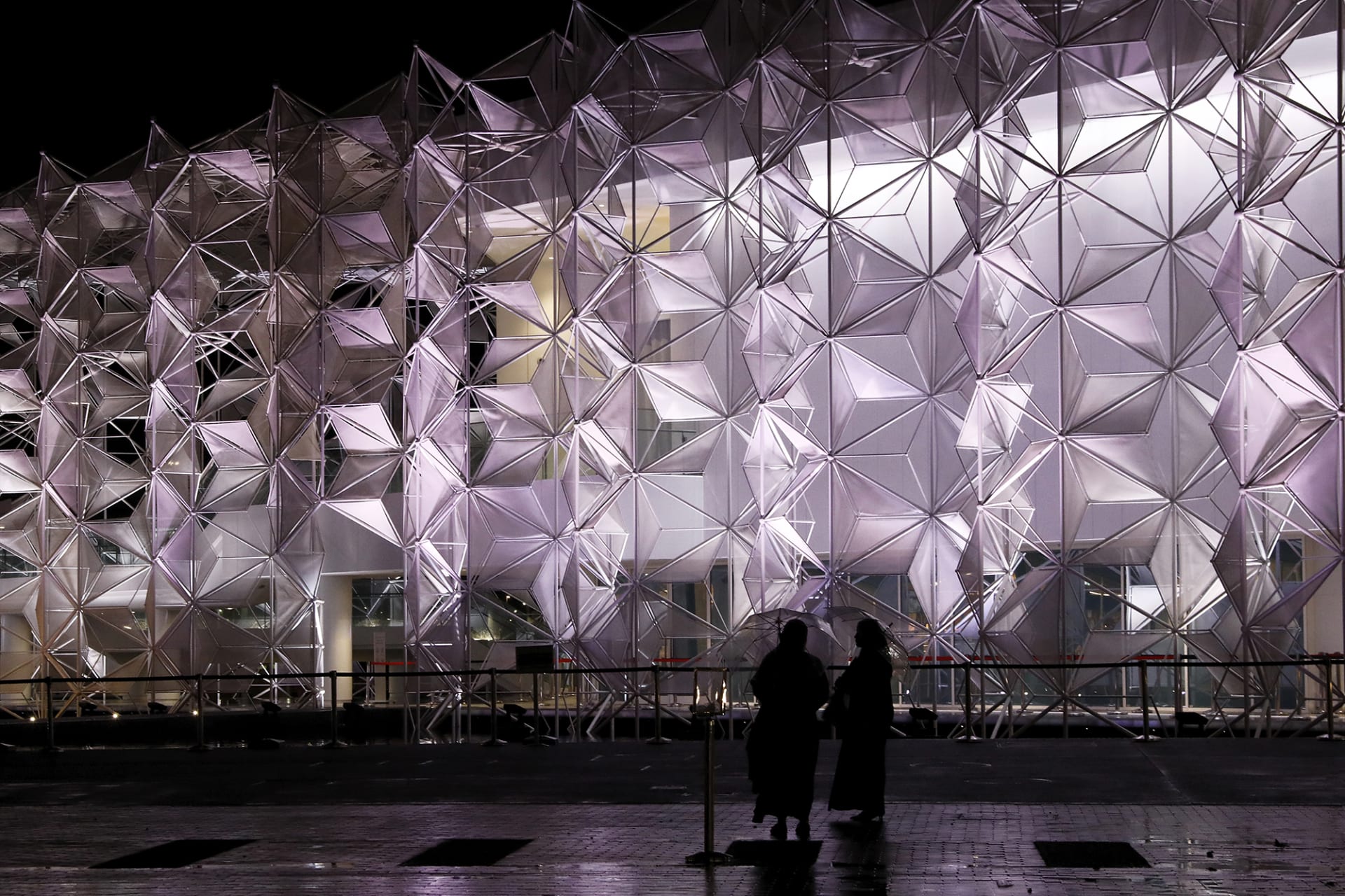 Une photo du pavillon des Émirats arabes unis de l'Expo 2020 Dubaï, présélectionnée pour un concours photo