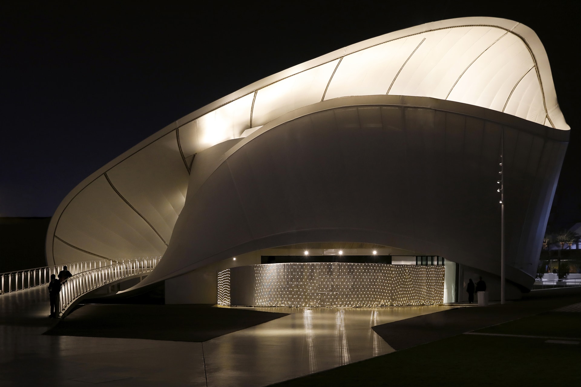 Ein Foto des VAE-Pavillons von der Expo 2020 Dubai, das für einen Fotowettbewerb in die engere Wahl gezogen wurde