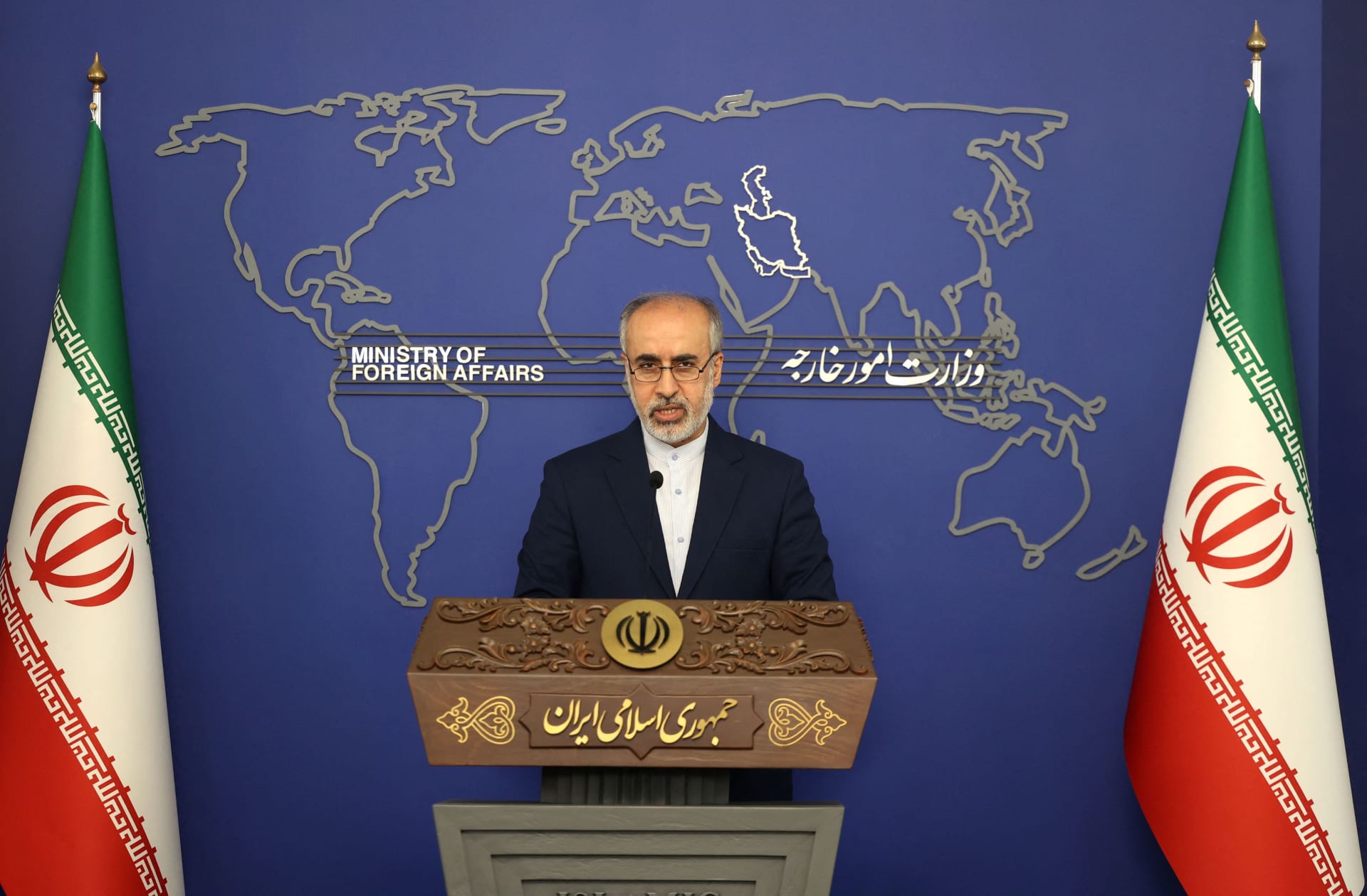صورة أرشيفية للمتحدث باسم وزارة الخارجية الإيرانية ناصر كنعاني
