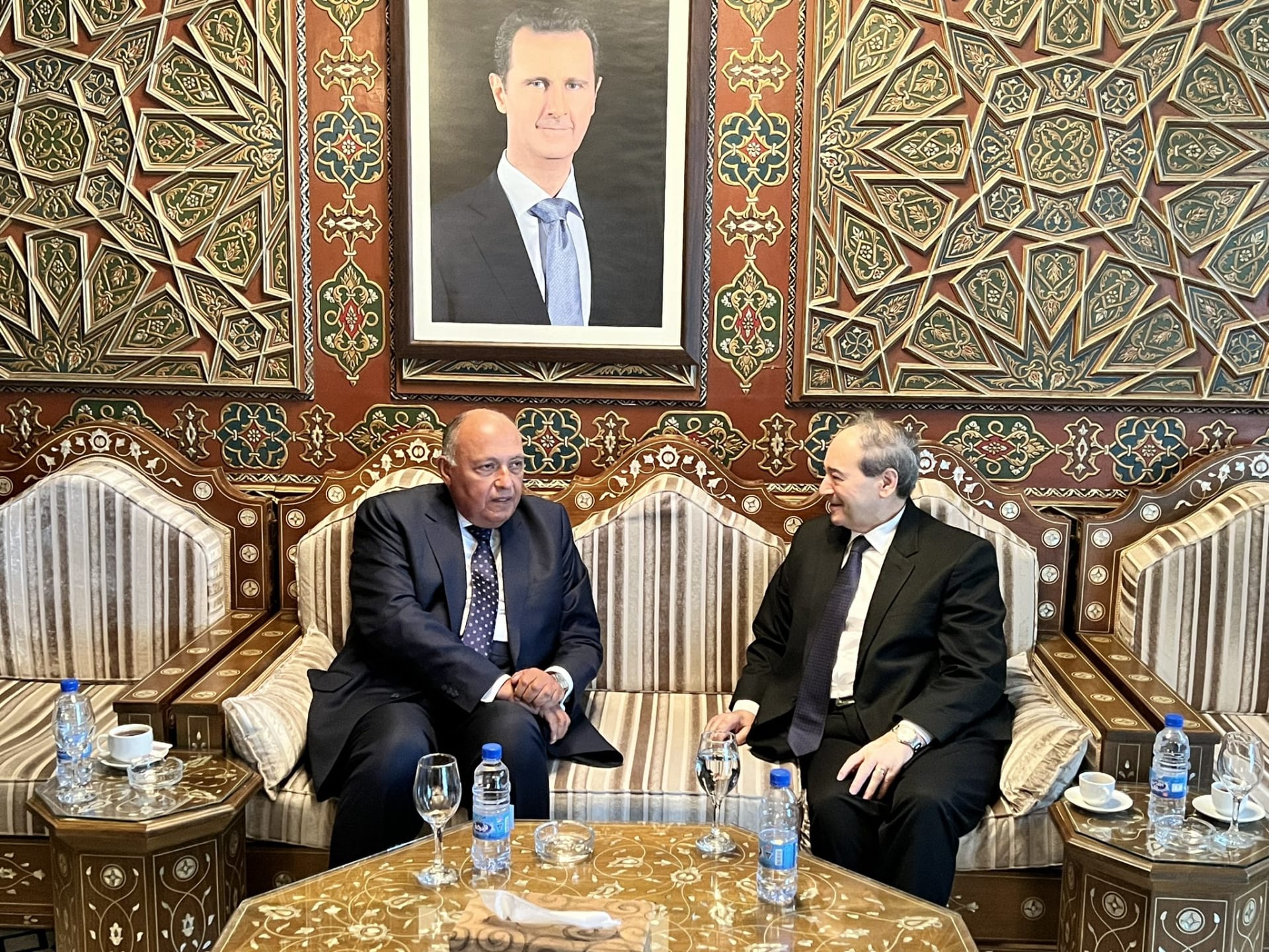 وصول وزير الخارجية المصري إلى سويا لأول مرة منذ سنوات وسيتوجه إلى تركيا