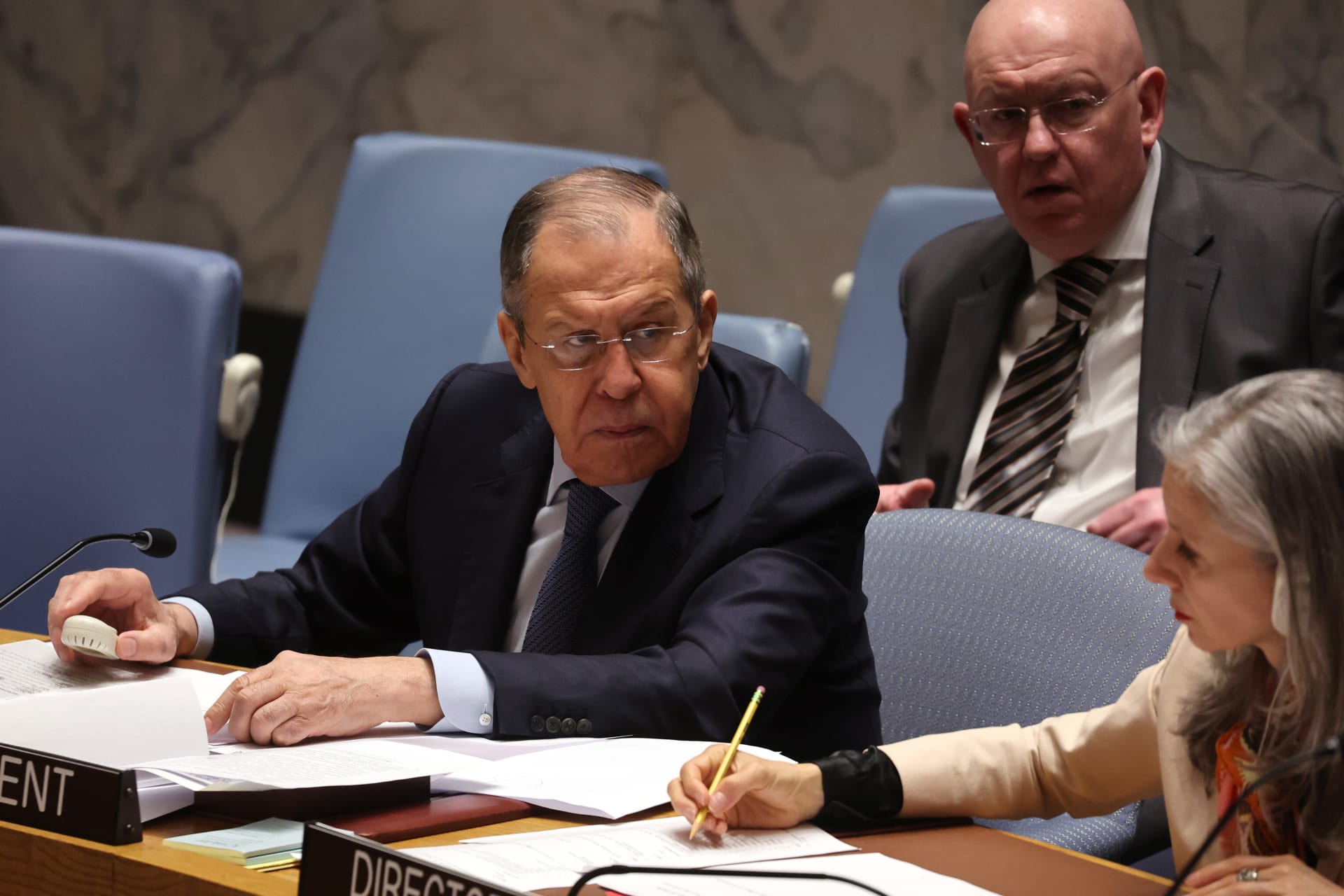 وزير خارجية روسيا يوجه انتقادات لأمريكا في اجتماع مجلس الأمن بشأن الشرق الأوسط