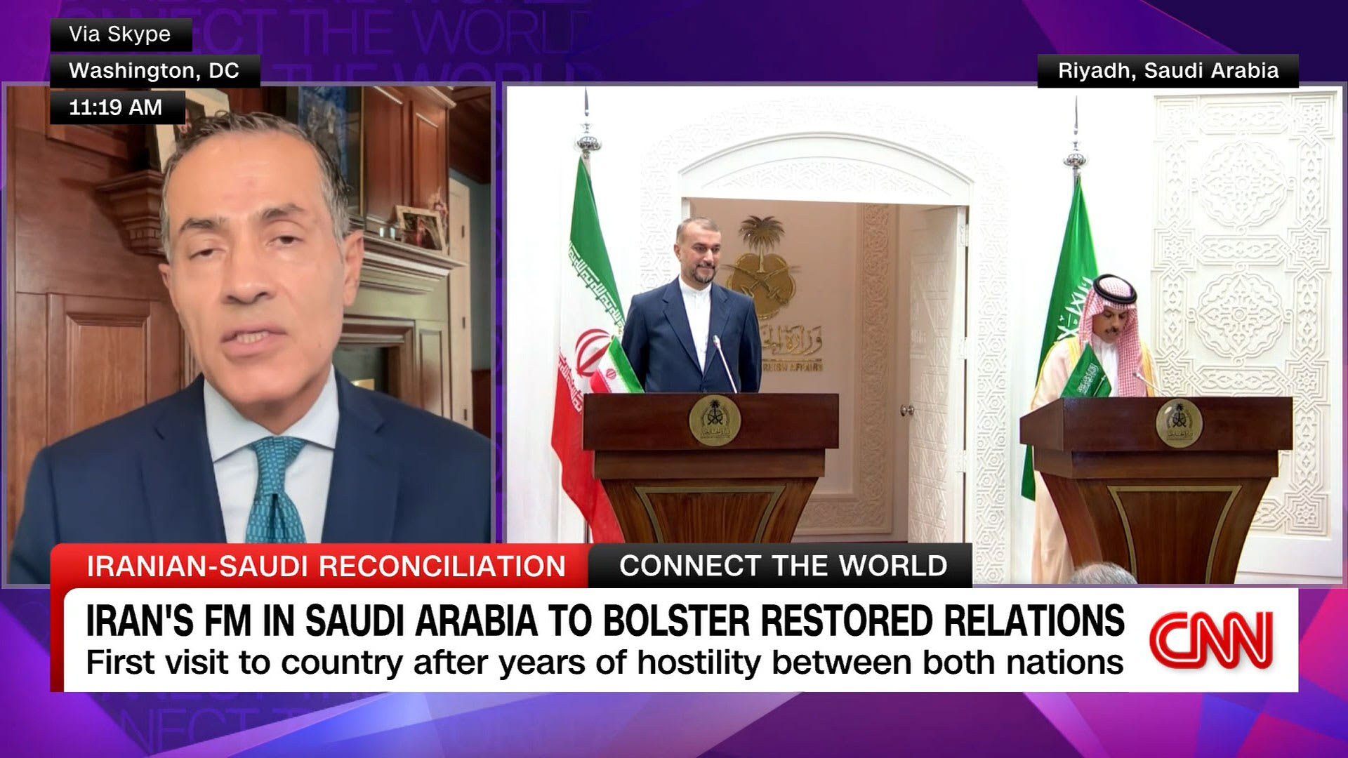 محلل لـCNN عن زيارة وزير خارجية إيران إلى السعودية: التعقيدات ظهرت أقل من المتوقع