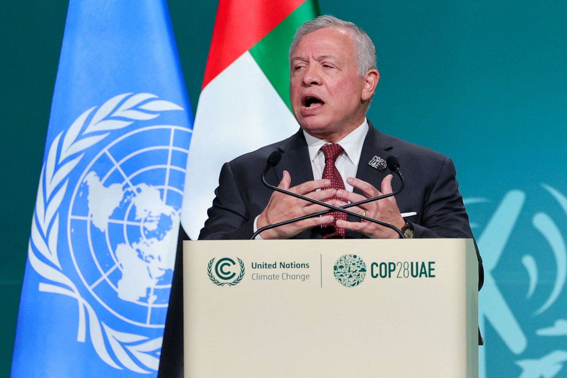 العاهل الأردني بـ"COP28": التهديدات المناخية تزيد من فظاعة مآسي الحرب على غزة