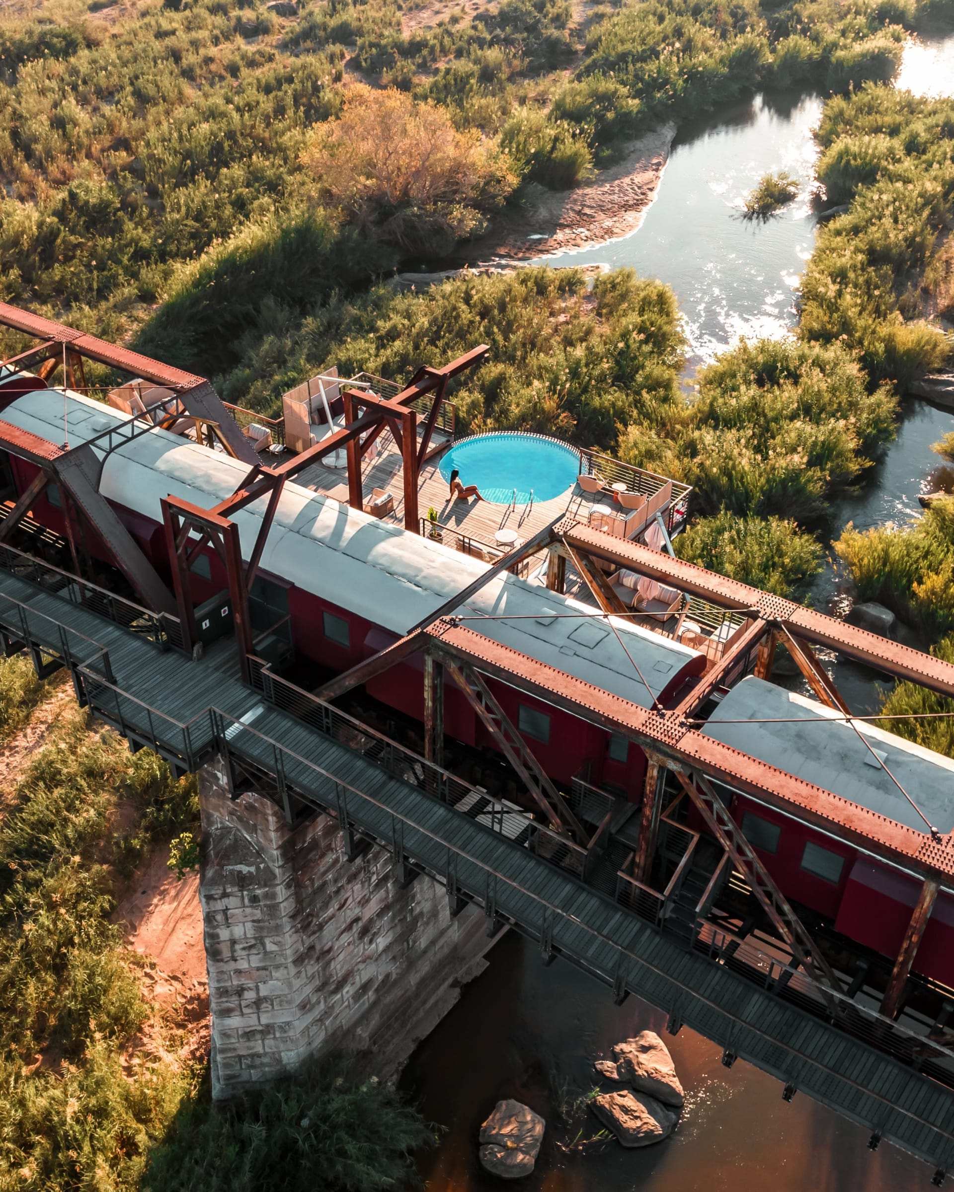 فندق Kruger Shalati القطار على الجسر