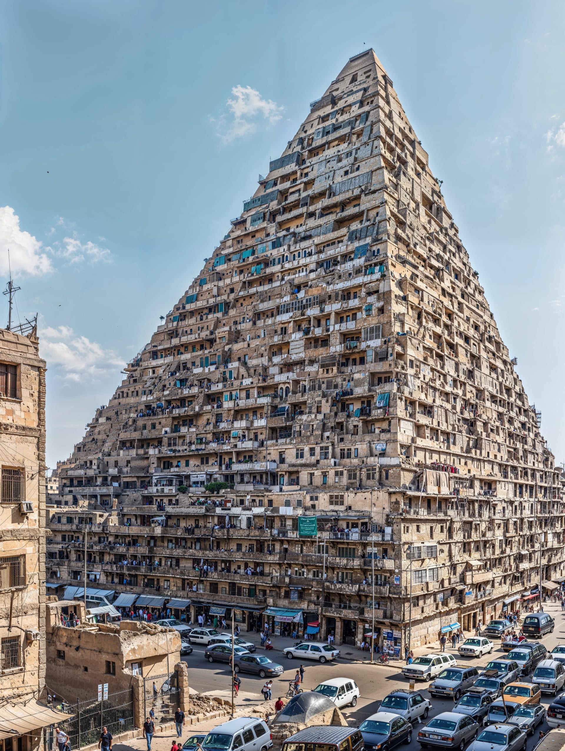 كيف ستبدو المباني السكنية في مصر لو أنها اتخذت شكل الأهرامات.
