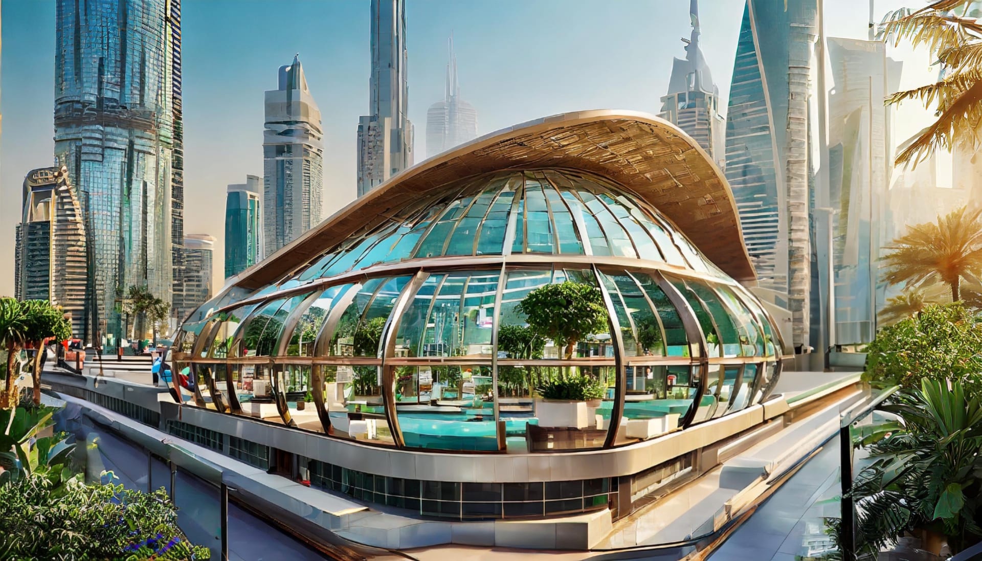 في دبي.. فنان يكشف إمكانيات تناغم الطبيعة مع العمارة ويحول مترو دبي إلى "غابة مصغرة"
