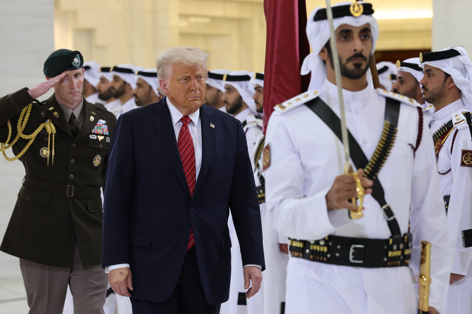 ترامب في قطر