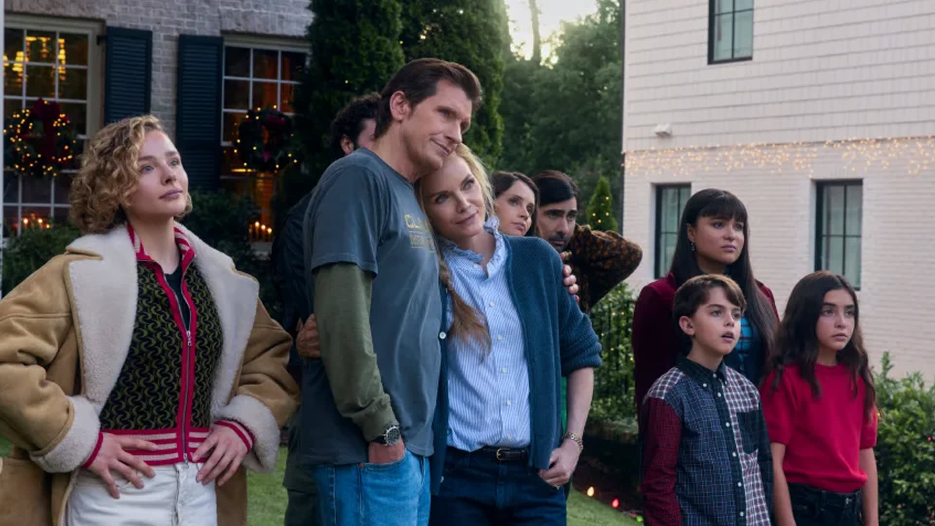 Chloë Grace Moretz, Denis Leary, Michelle Pfeiffer, Felicity Jones, Jason Schwartzman and Devery Jacobs in "Oh. What. Fun." Alisha Wetherill