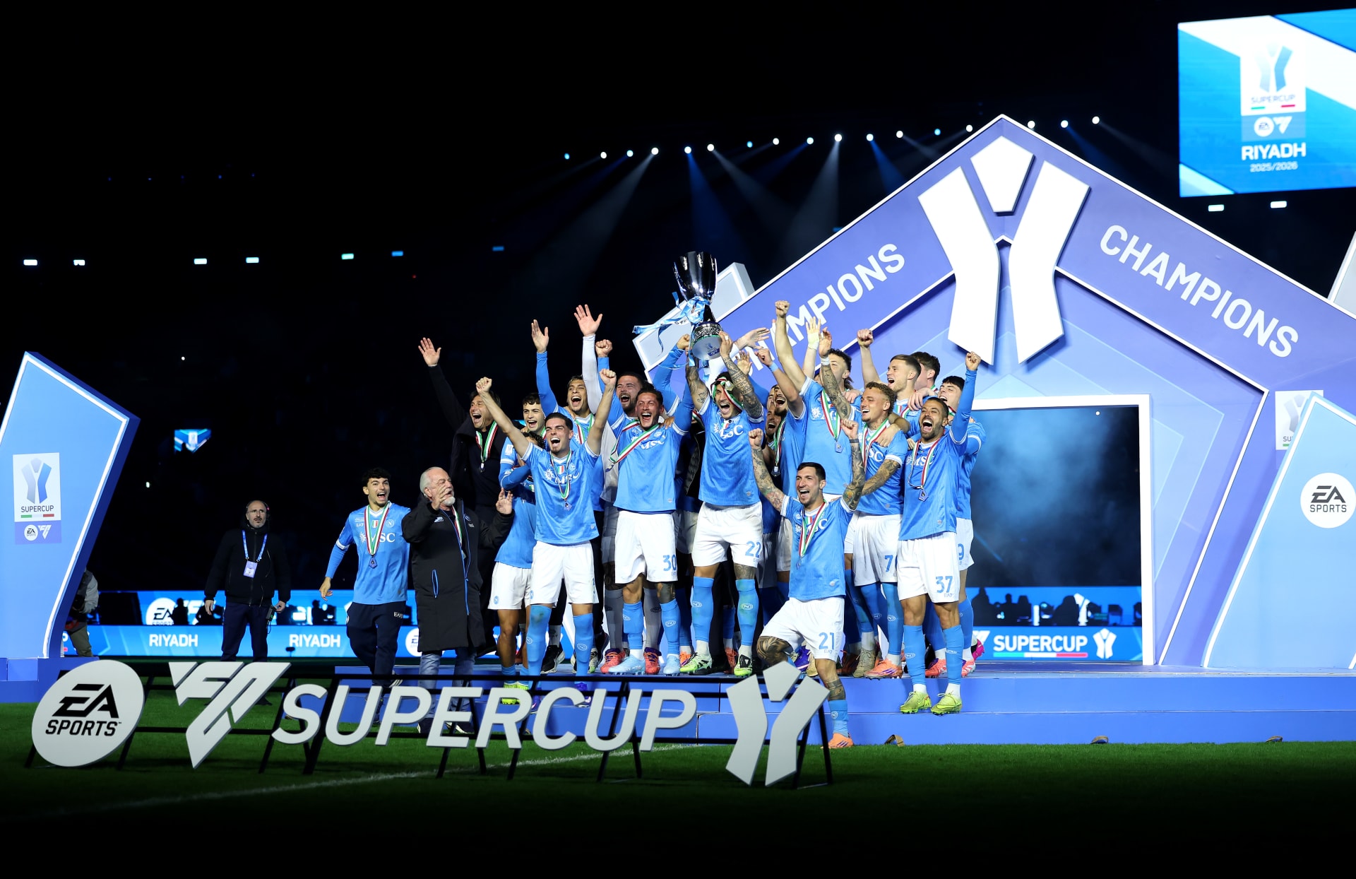 في السعودية.. نابولي يحصد لقب كأس السوبر الإيطالي