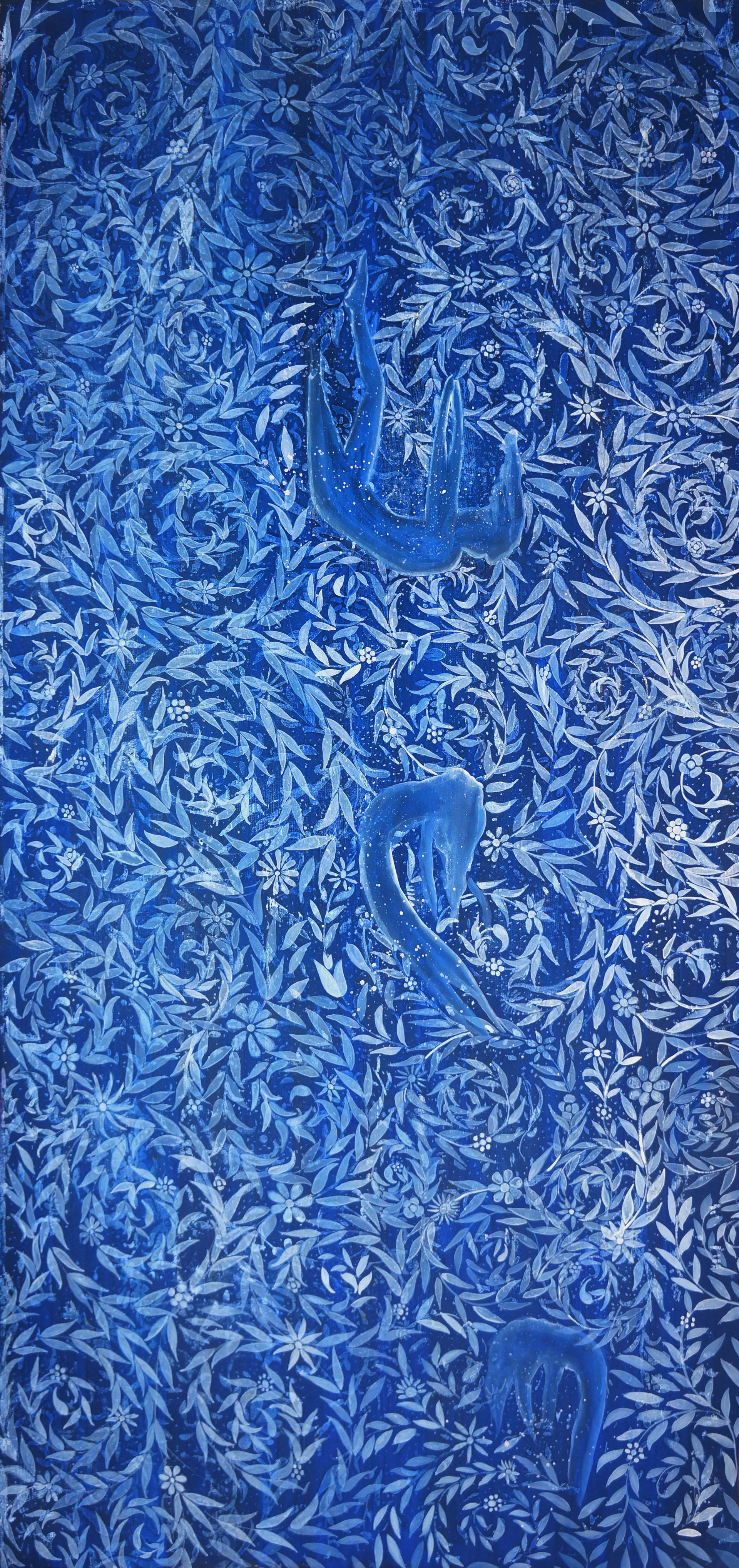 عمل فني بعنوان" اغنية السقوط والغرق ". 