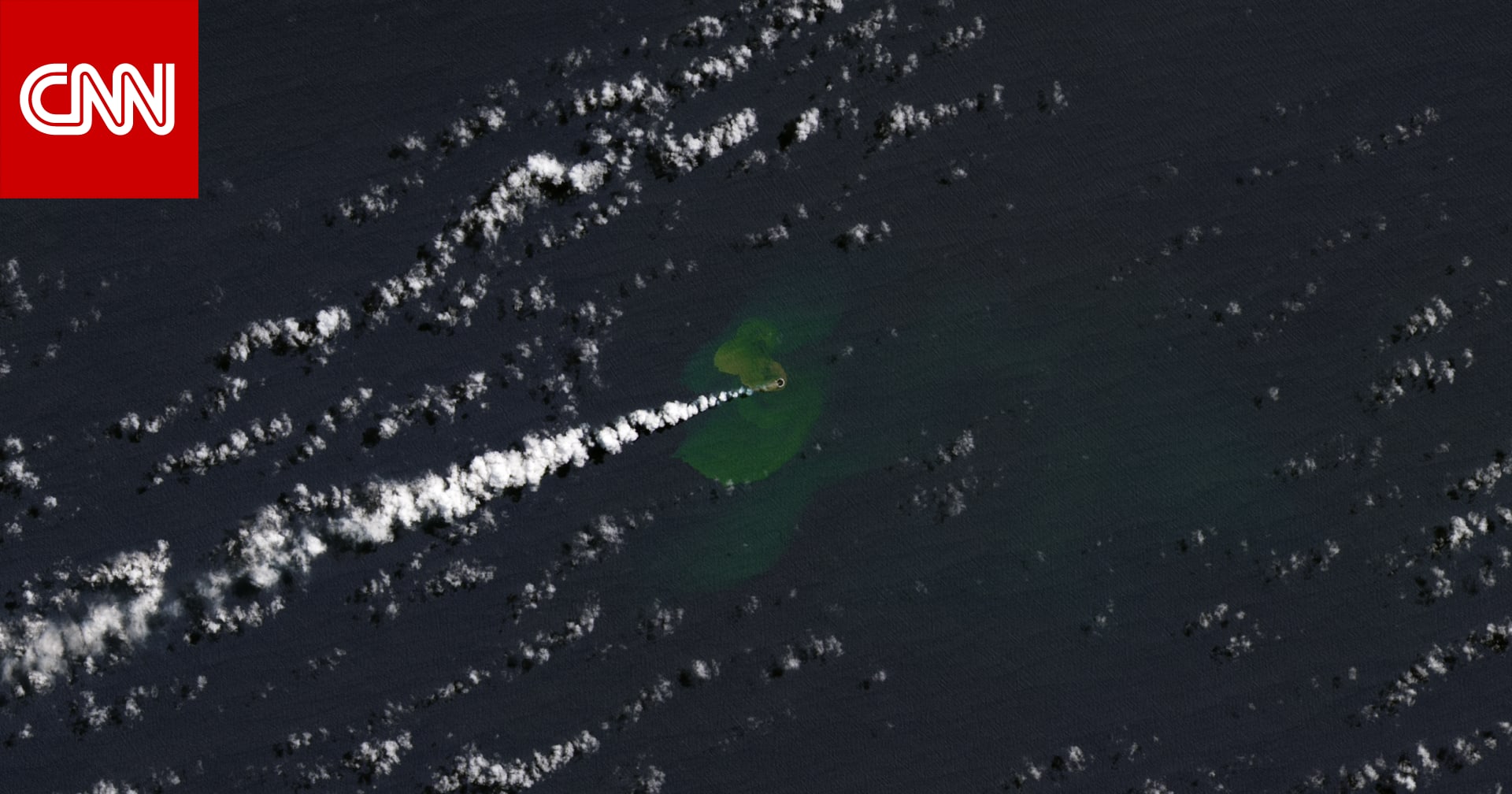 A new island appears in the Pacific after the eruption of an underwater volcano… and “NASA” is documenting it