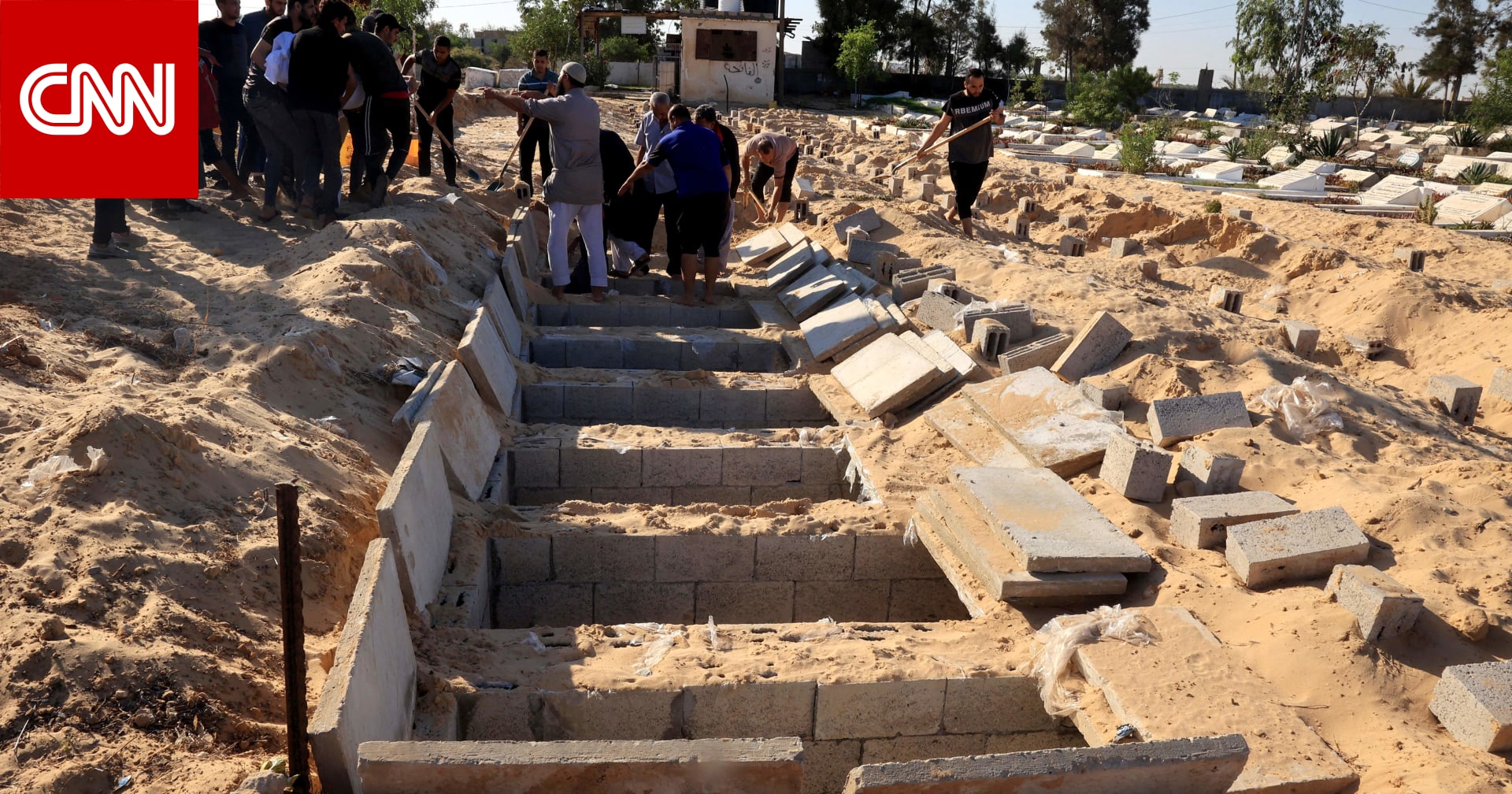 حماس تعلن دفن عشرات الجثث المجهولة في مقابر جماعية بمدينة غزة