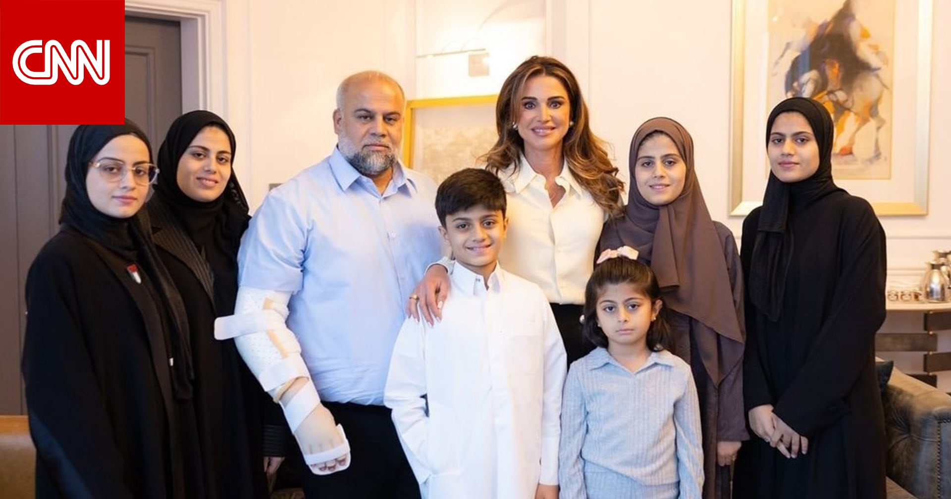 "جبل من جبال غزة".. الملكة رانيا تنشر صورة لقائها مع وائل الدحدوح في قطر