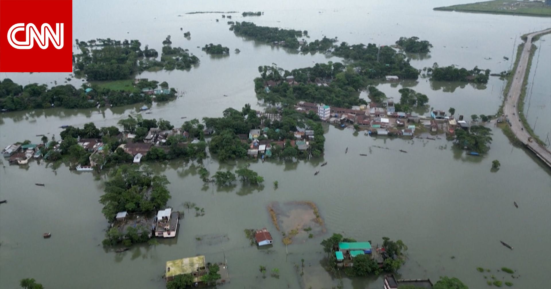 شاهد كيف ابتلعت فيضانات هائلة المنازل في بنغلاديش